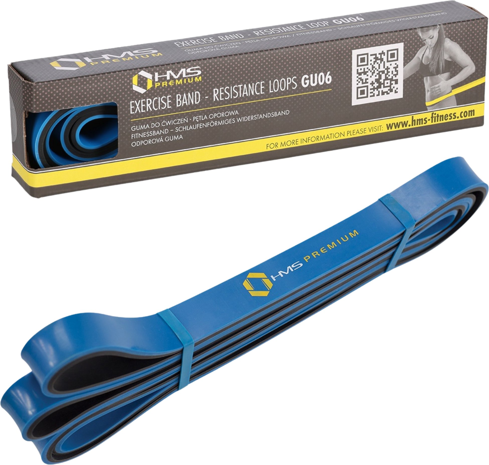 NORTHIX, Exercise Band, Blue/black, Adjustable Resistance