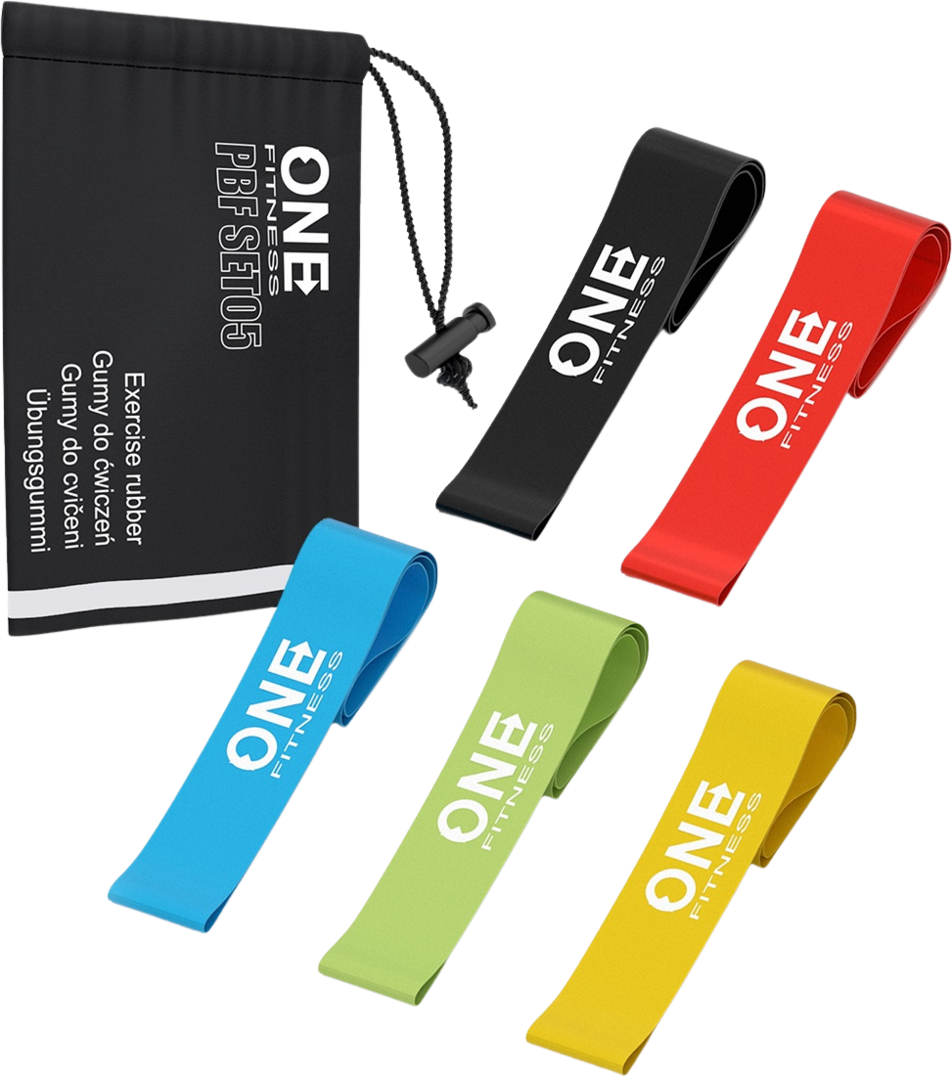 NORTHIX, Exercise Band Set &ndash; 5 Slim Resistance Bands