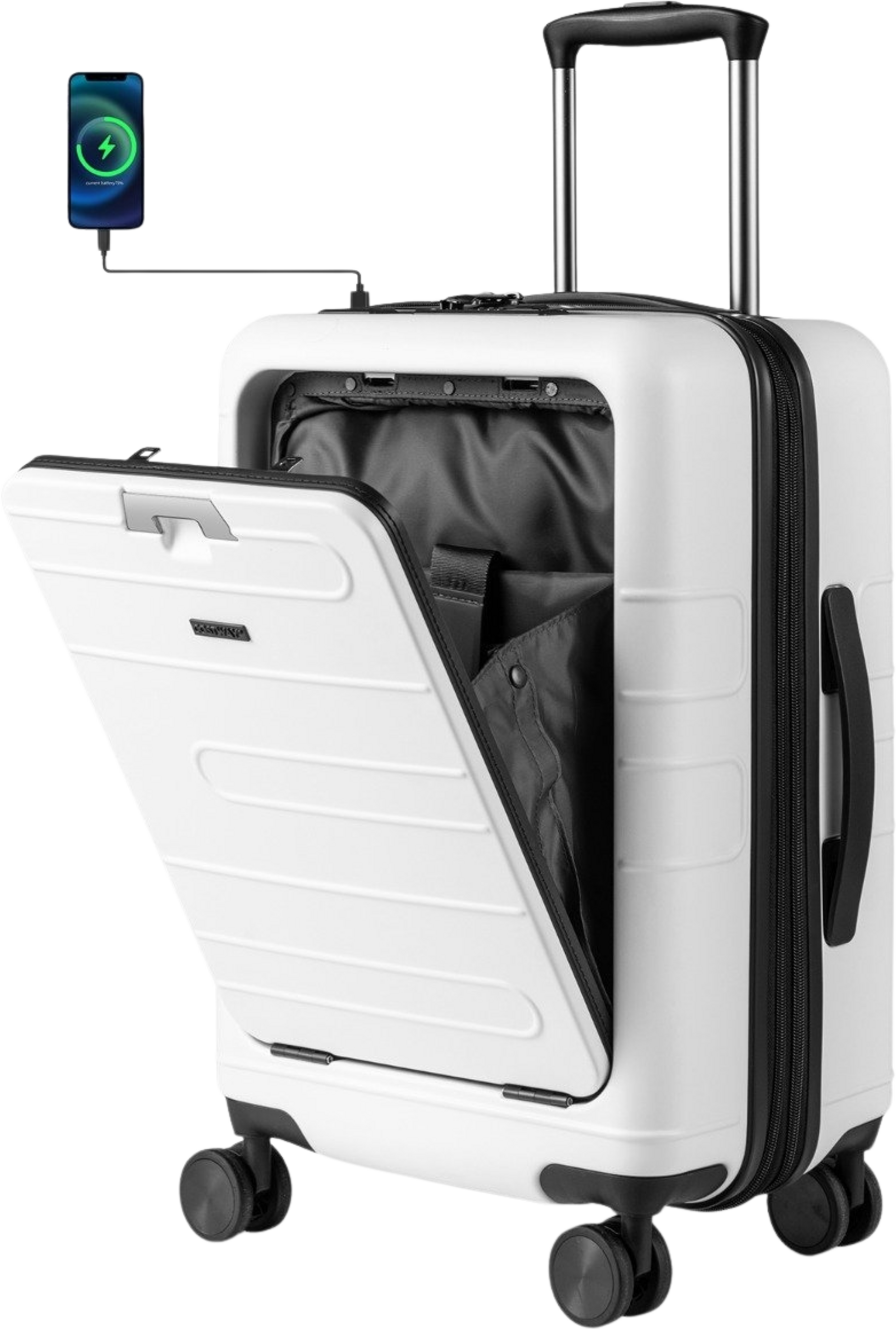 NORTHIX, Expandable 20"" Lightweight Pc Hardshell Carry-on Luggage