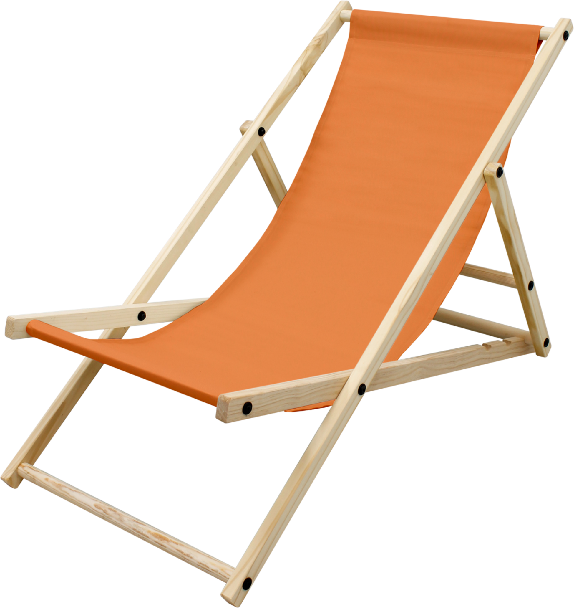 ECD GERMANY, Fällbar Trädgårdsstol 3 Liggplatser Orange Solstol Relaxstol Strandstol För Terrass Och Balkong