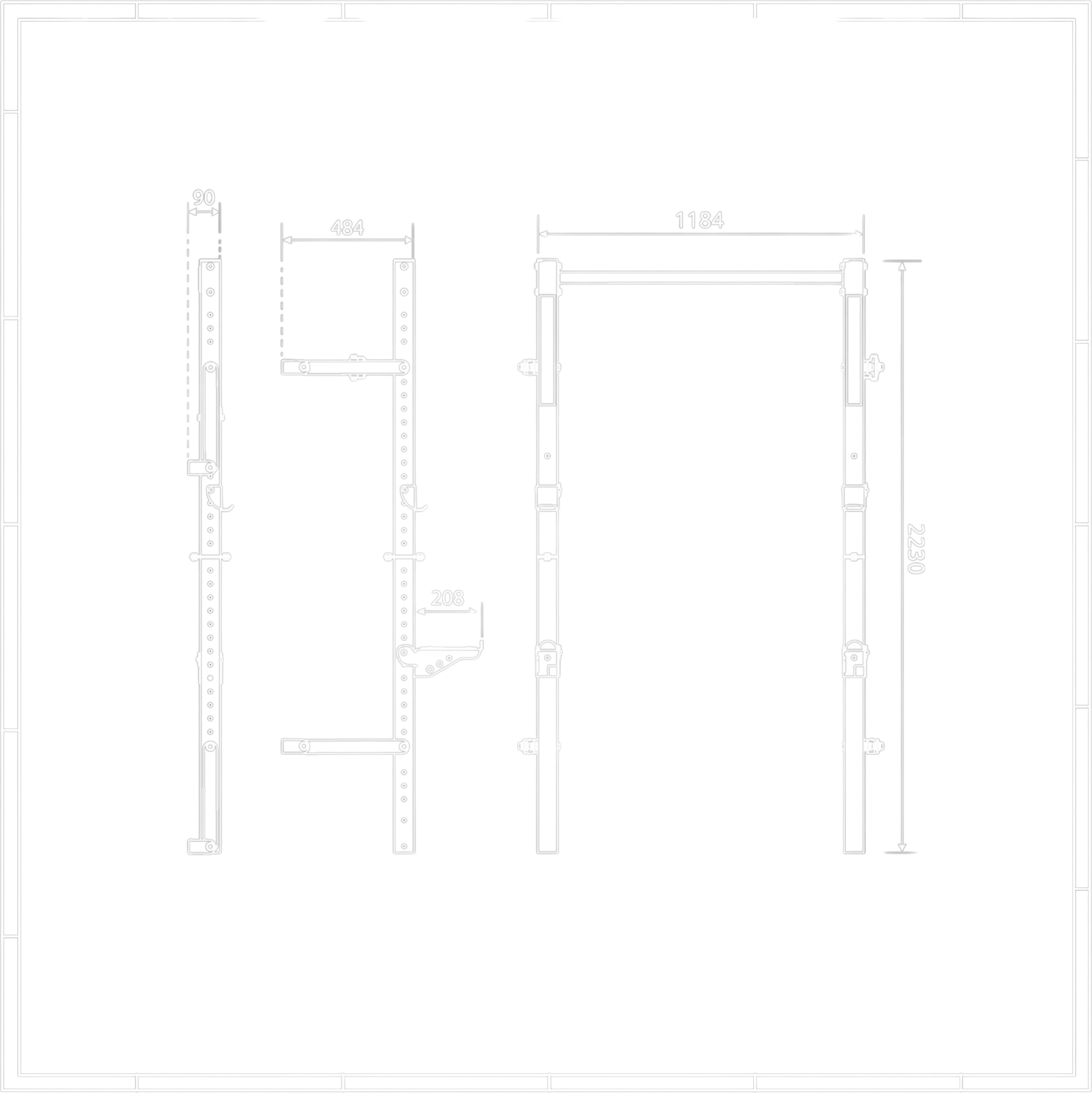 K-SPORT, F&auml;llbart Halvst&auml;ll F&ouml;r V&auml;ggmontering