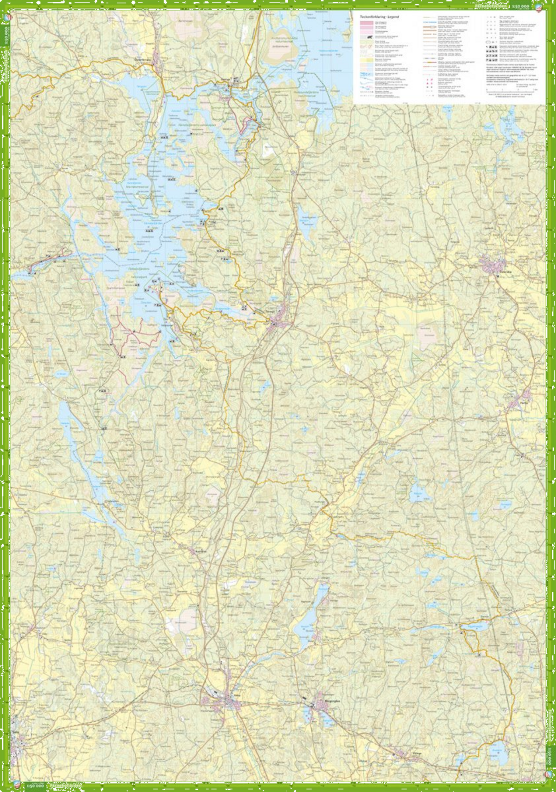 CALAZO, F&auml;rnebofj&auml;rden Och V&auml;stra Upplandsleden 1:50.000