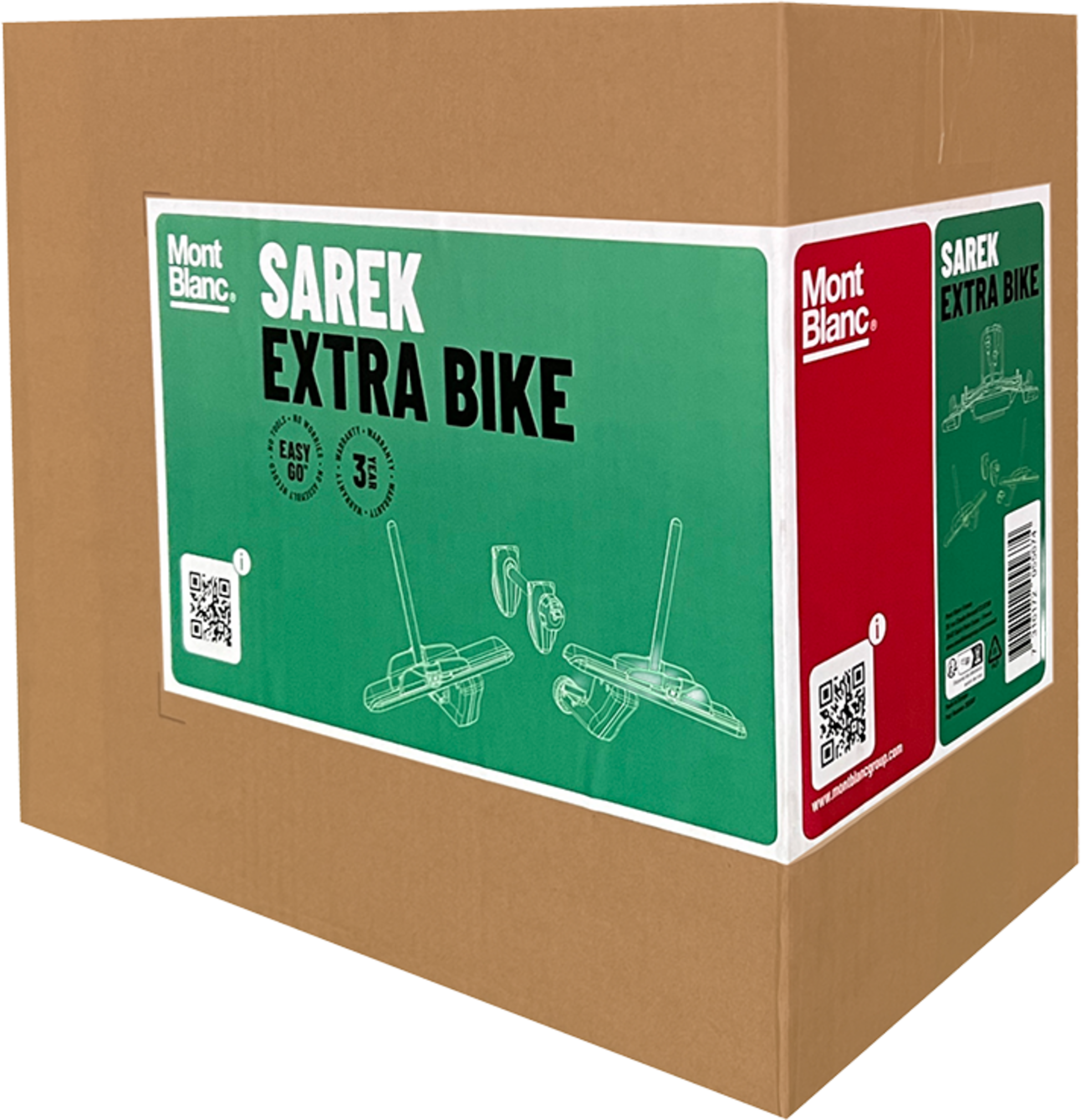 MONT BLANC, Förlängning till cykelhållare SAREK EXTRA BIKE - 1 cykel