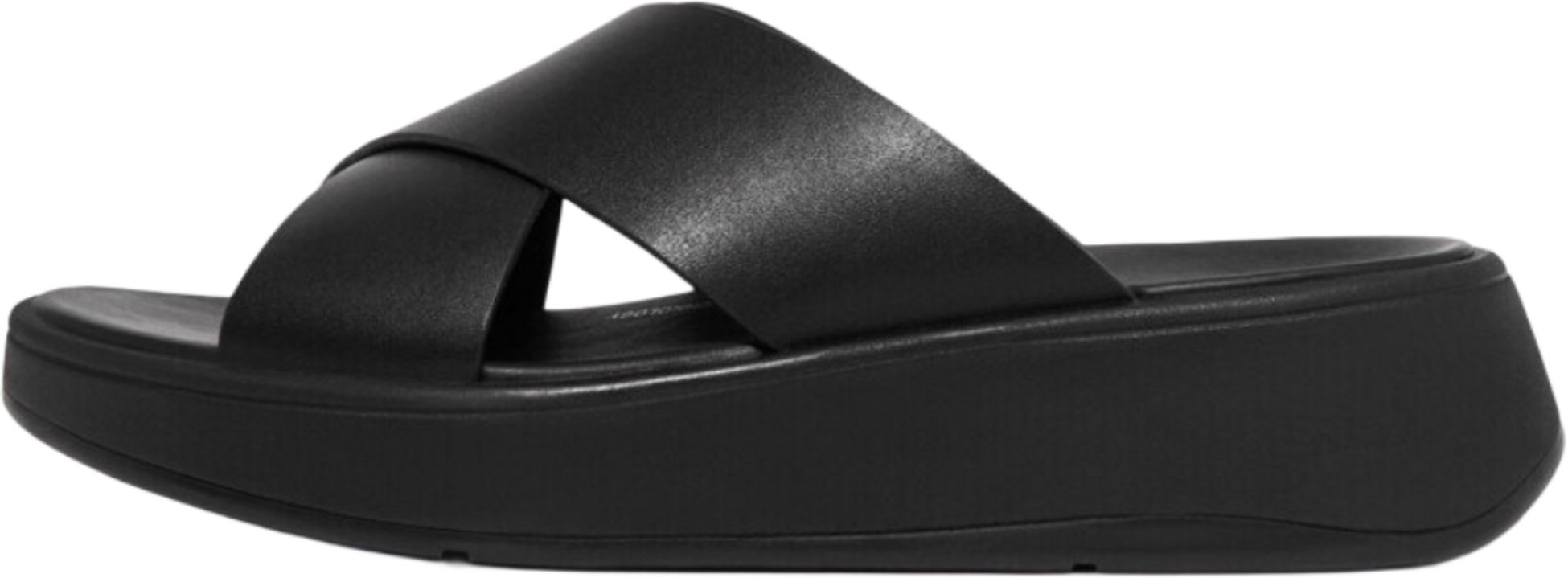 FITFLOP, F-mode Leather Flatform Cross Slides