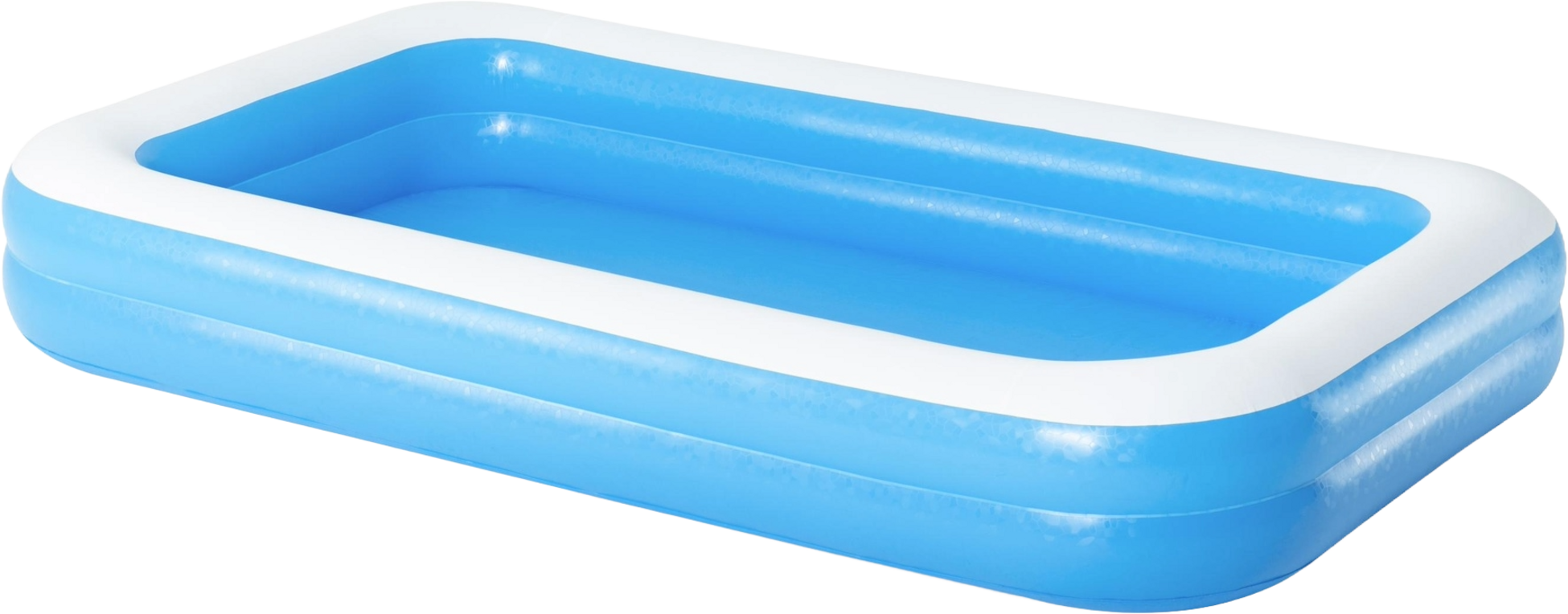BESTWAY, Familjepool Bl&aring; Rektangul&auml;r 305 X 183 X 46cm