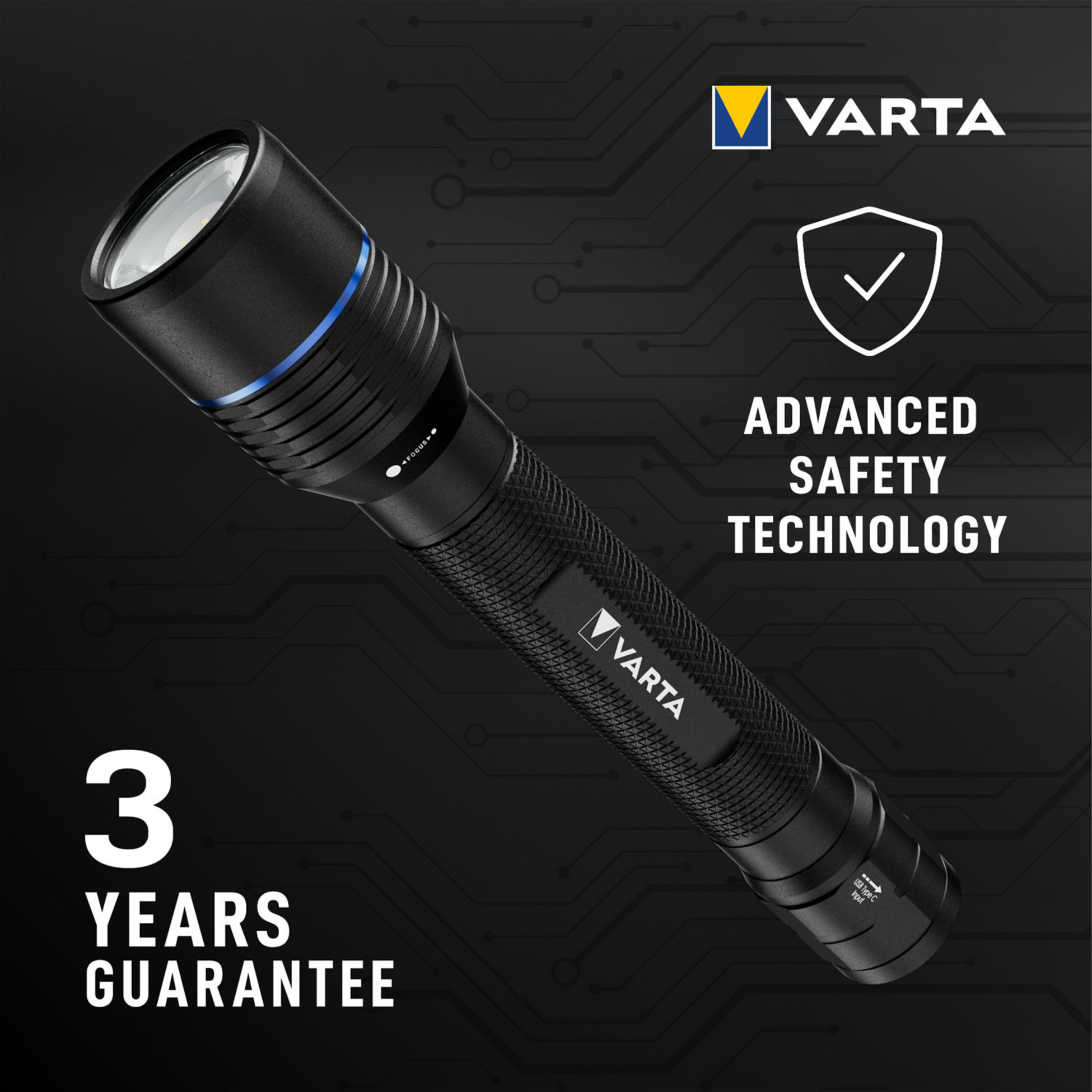VARTA, Ficklampa 2000lm Ip67 Night Cutter Pro F40r