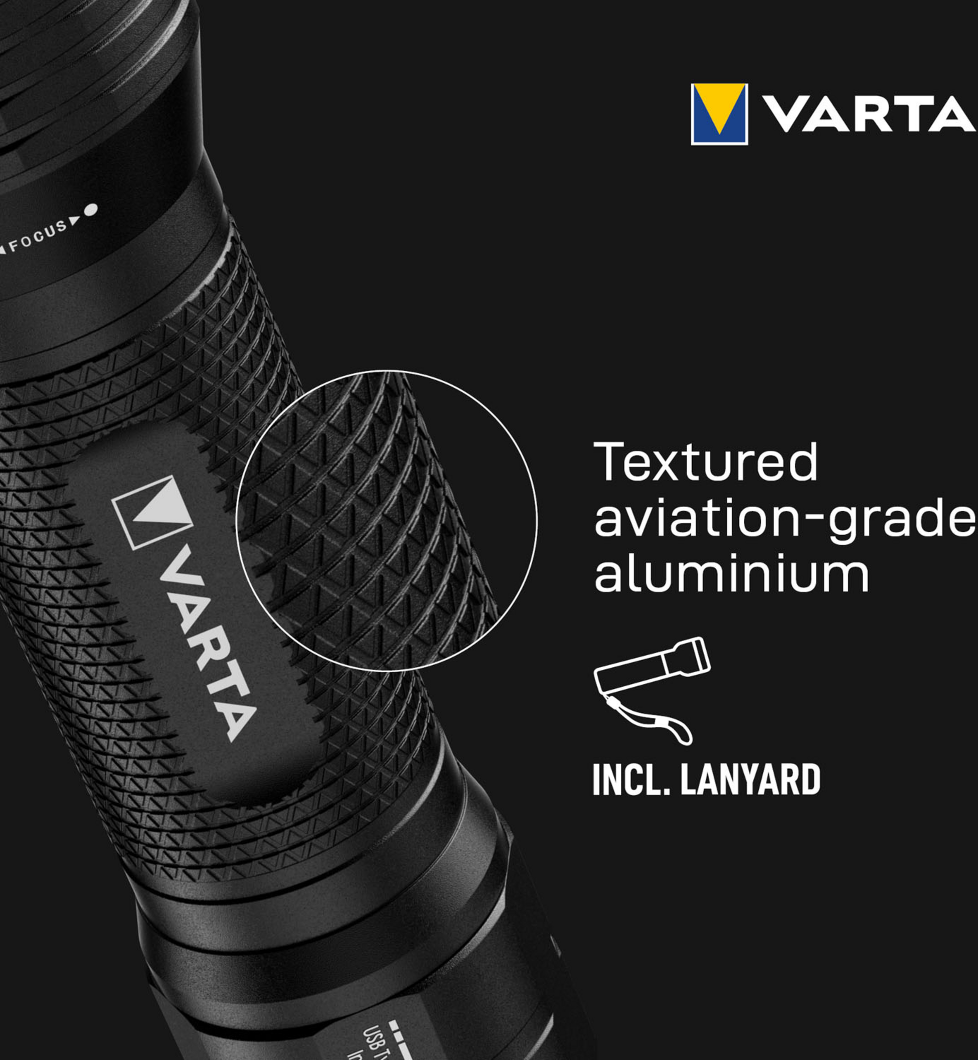 VARTA, Ficklampa 2000lm Ip67 Night Cutter Pro F40r