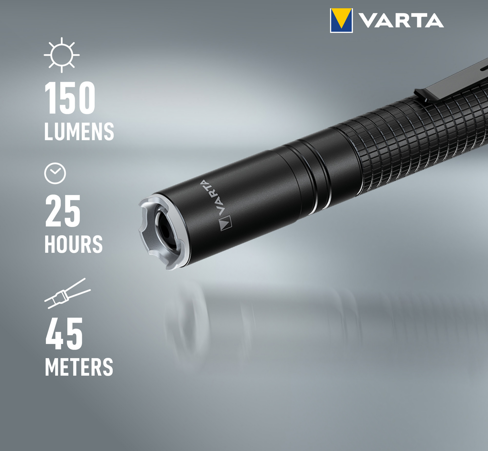 VARTA, Ficklampa F10 Pro Aluminium 150 Lm