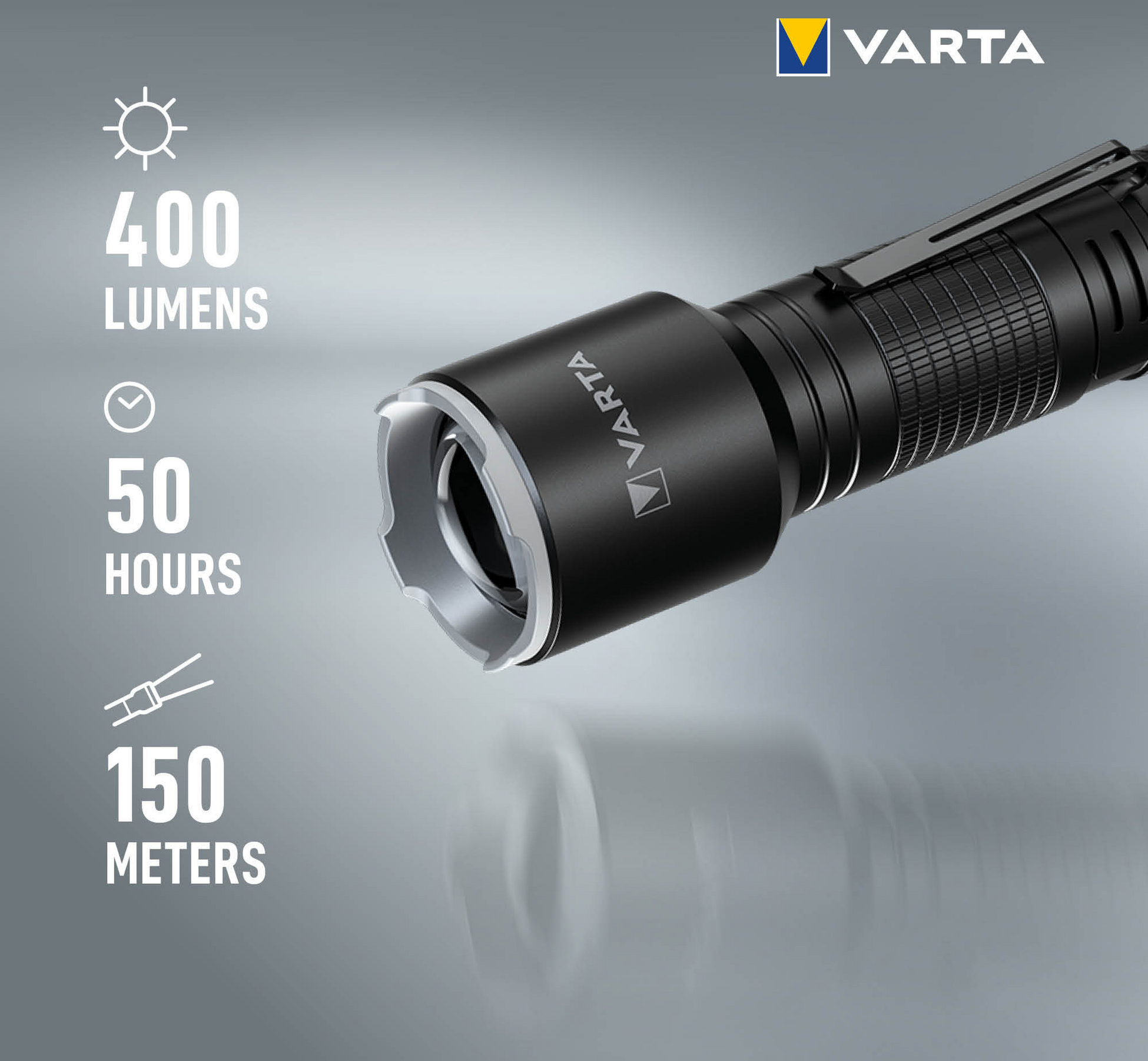 VARTA, Ficklampa F30 Pro Aluminium 400 Lm