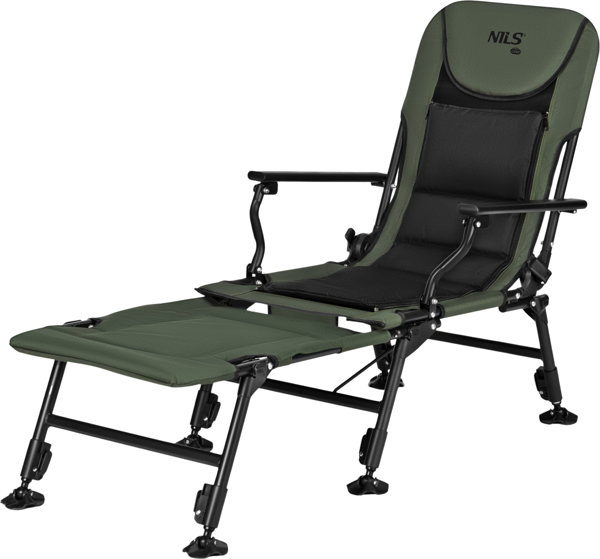 NORTHIX, Fishing Chair With Footrest, Adjustable Backrest, 180 Kg