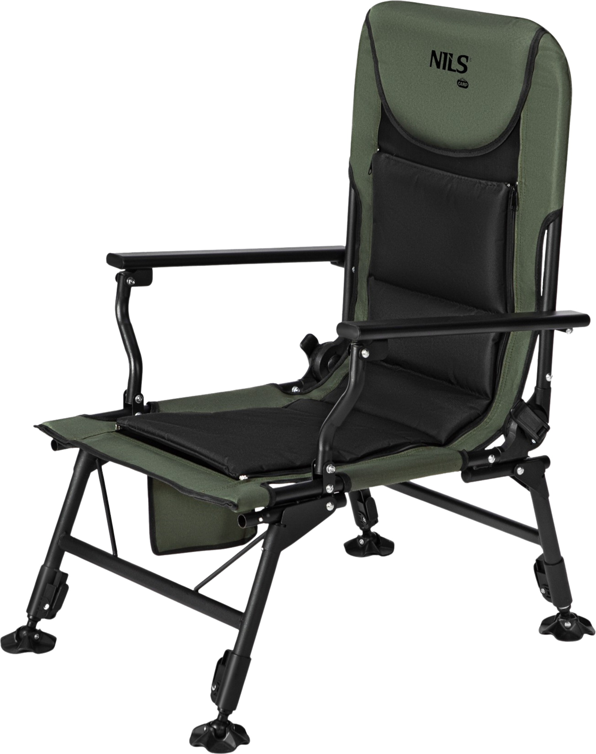 NORTHIX, Fishing Chair With Footrest, Adjustable Backrest, 180 Kg