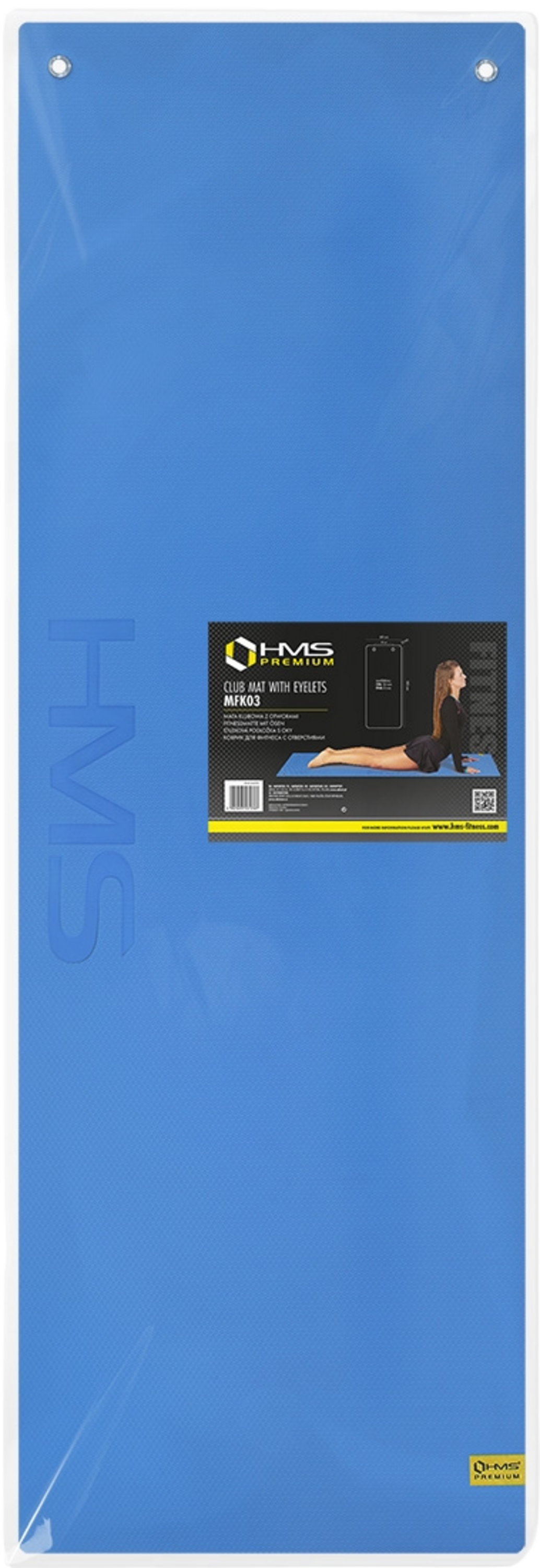 NORTHIX, Fitness Mat, Blue-black, Non-slip, 6mm Thick