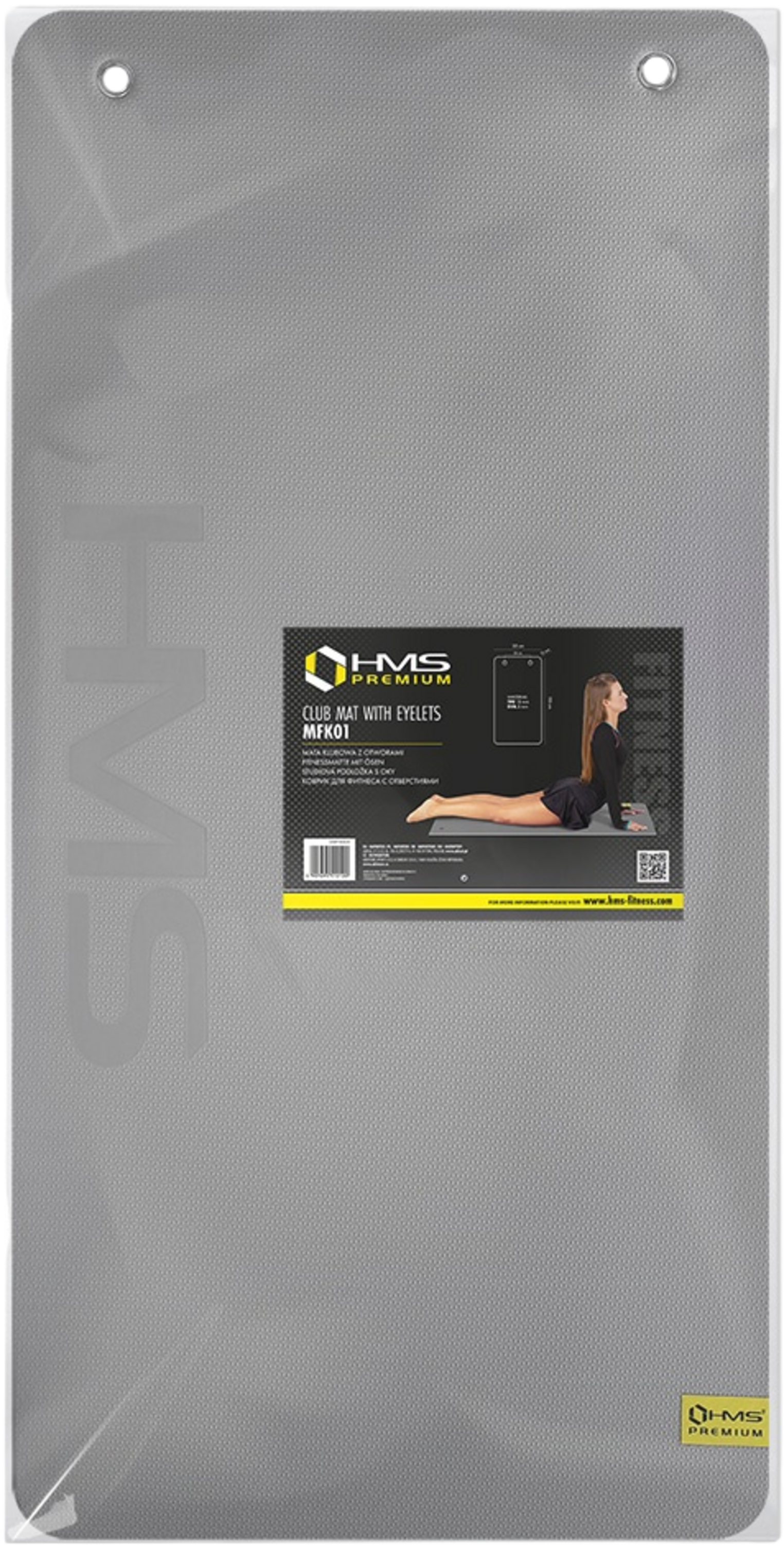 NORTHIX, Fitness Mat, Gray-black, Non-slip, 6mm Thick