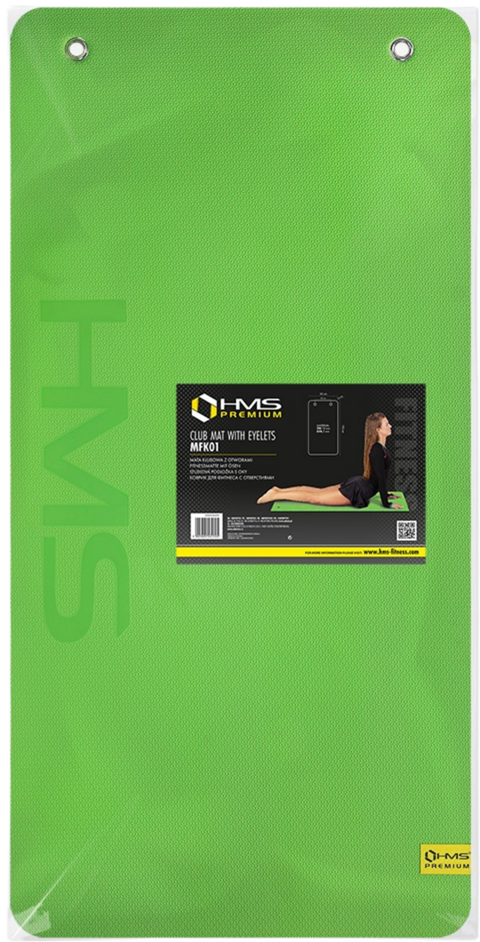 NORTHIX, Fitness Mat, Green-black, Non-slip, 6mm Thick
