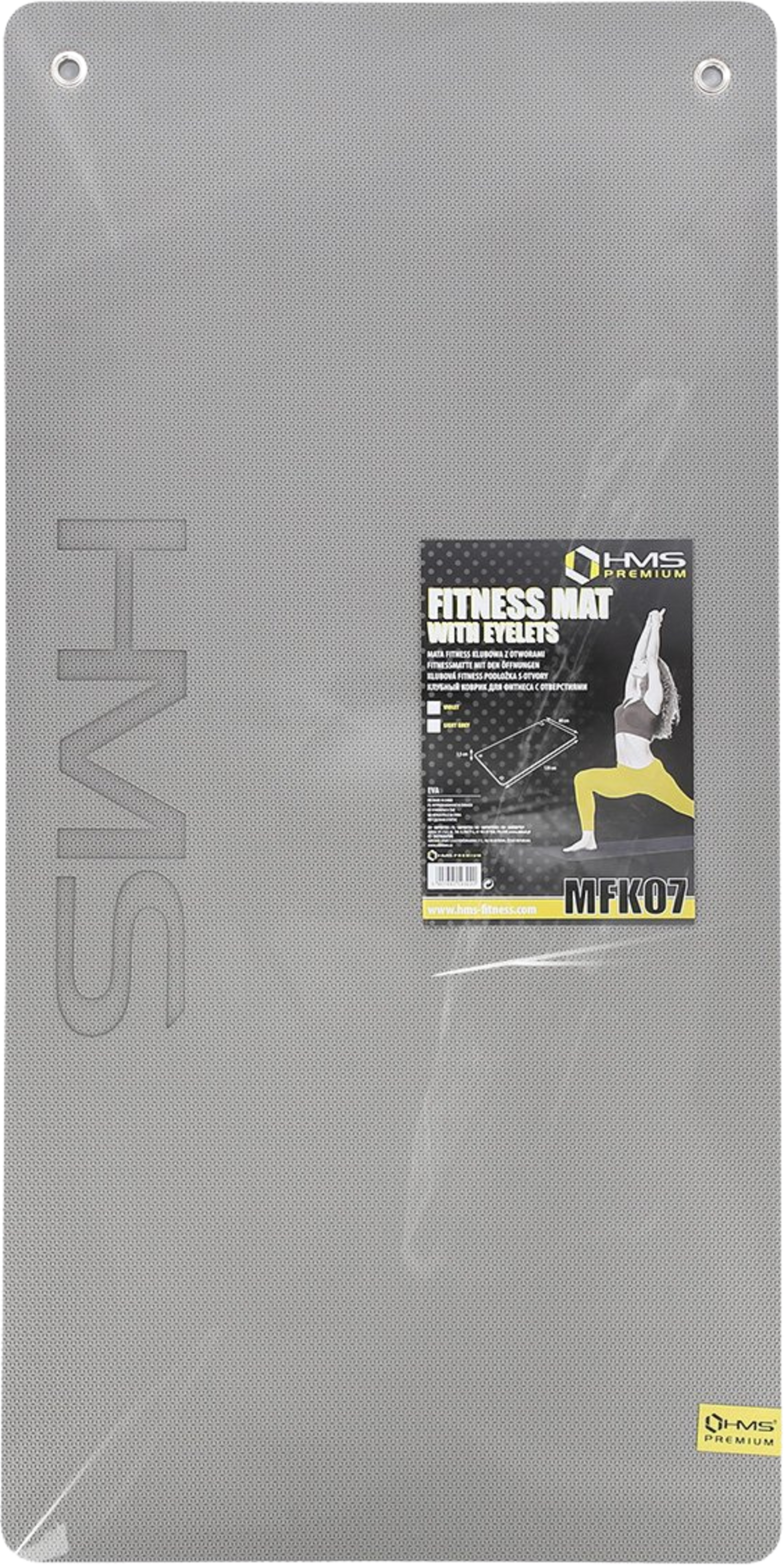 NORTHIX, Fitness Mat, Light Grey-black, 120x60cm, Eva 15mm