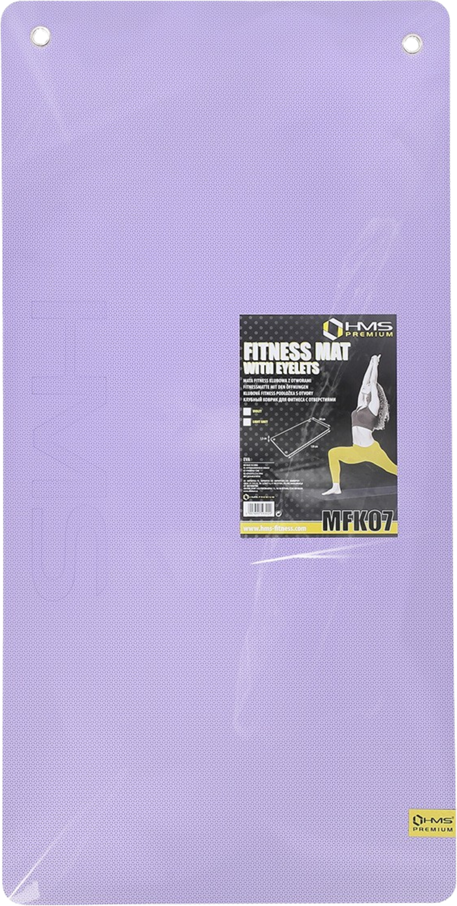 NORTHIX, Fitness Mat Eva, 120x60cm, 15mm, Violet-black