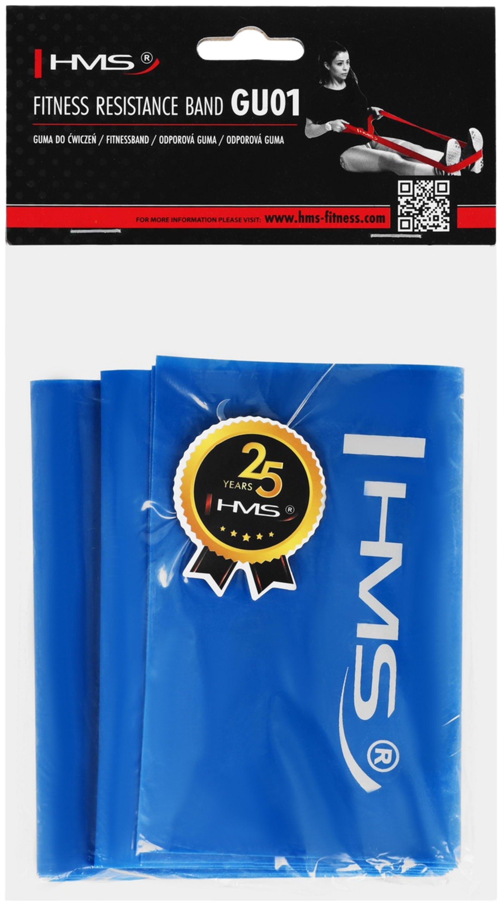 NORTHIX, Fitness Resistance Band, Blue, 1200 X 120 X 0.4 Mm