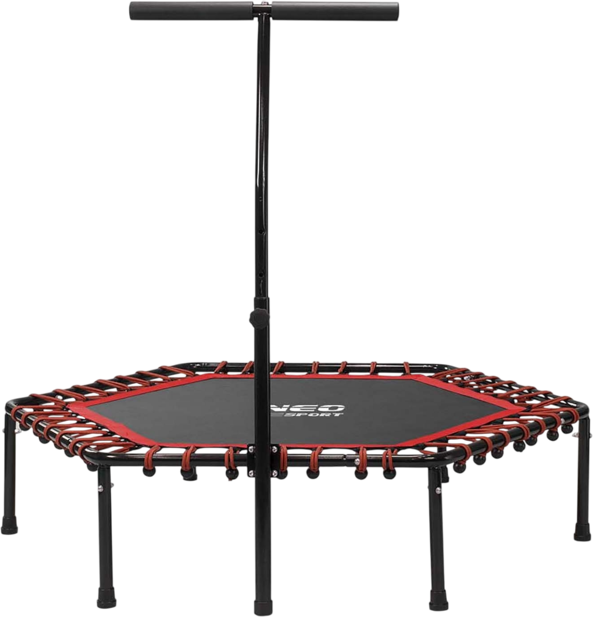 B2X, Fitness Trampoline With Handle 127 Cm Neo-sport - Hexagonal Red
