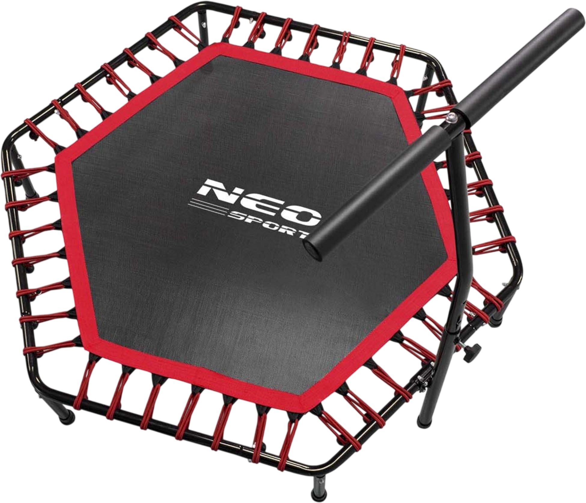B2X, Fitness Trampoline With Handle 127 Cm Neo-sport - Hexagonal Red