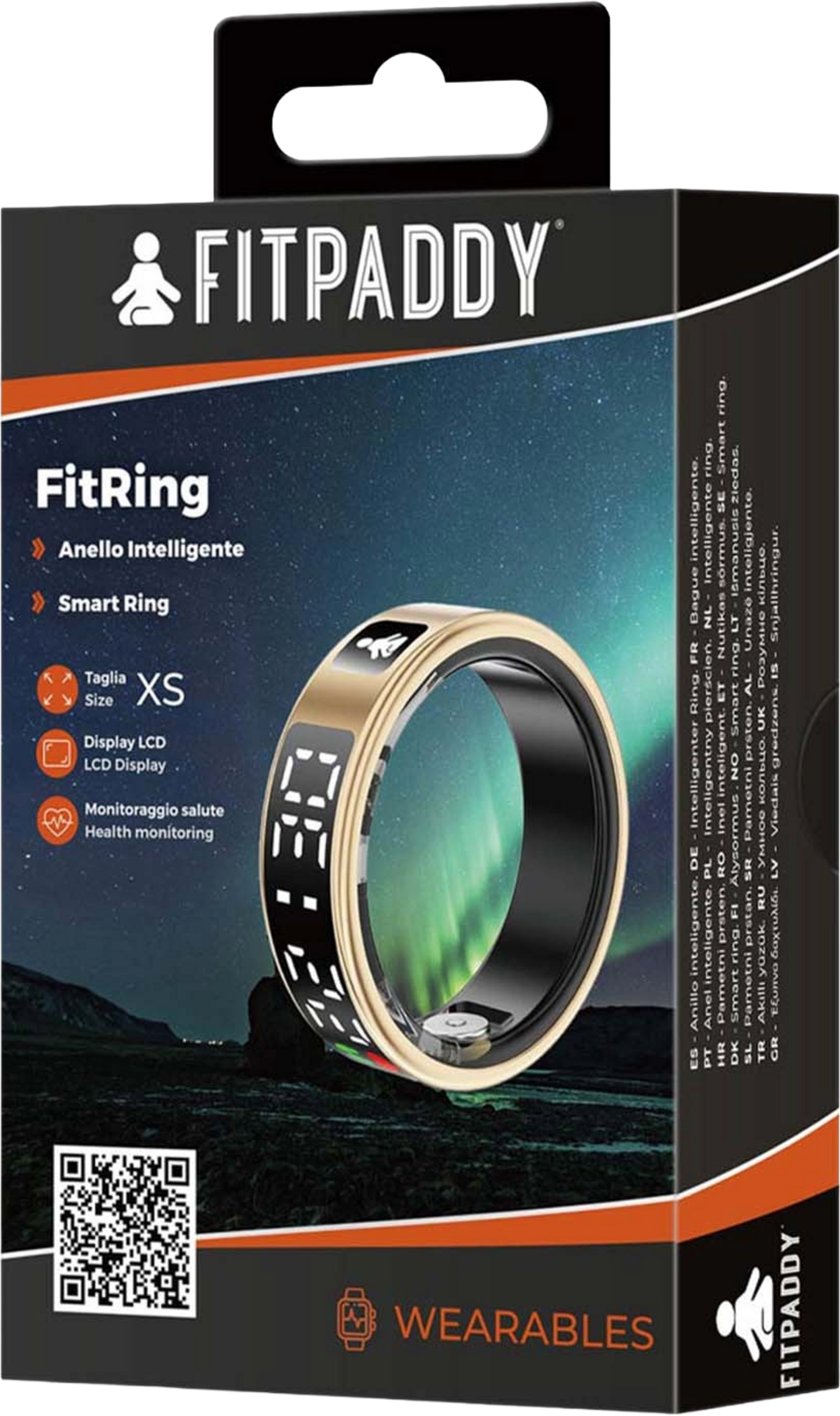FITPADDY, Fitring Smart Ring Med Display
