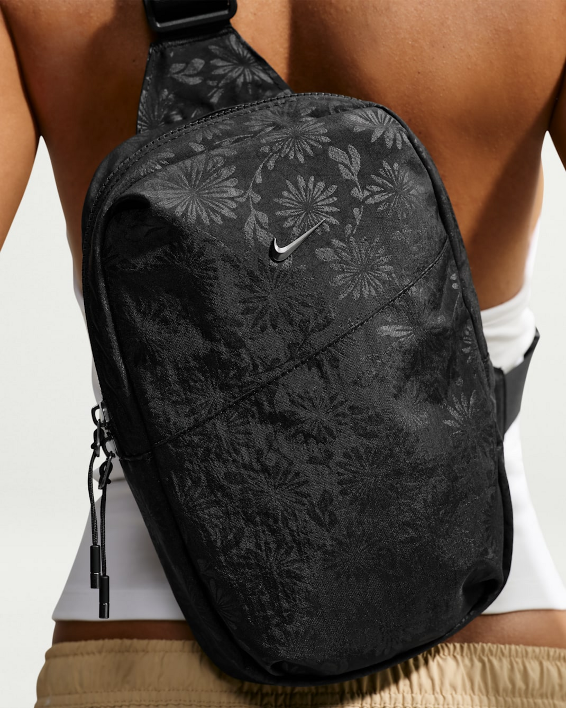 NIKE, Floral Cross-body Bag (5l) Aura