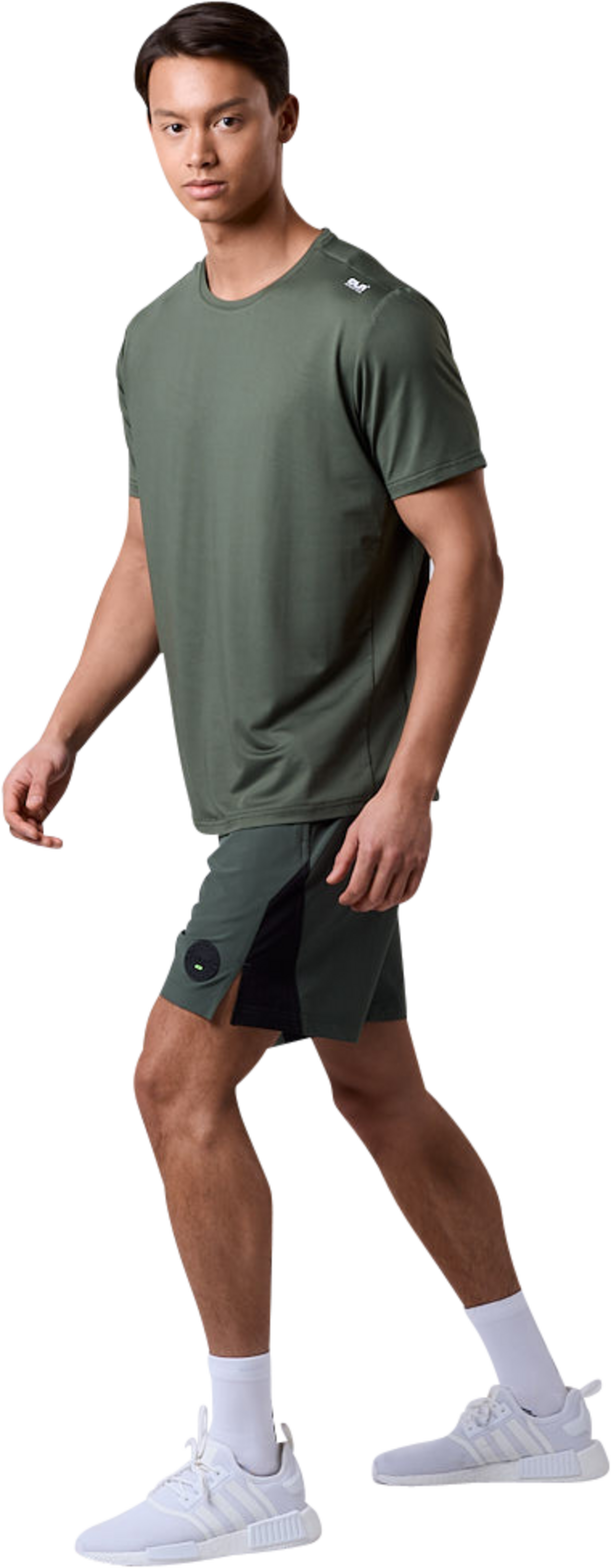 CLN ATHLETICS, Flow Mesh T-shirt Moss Green