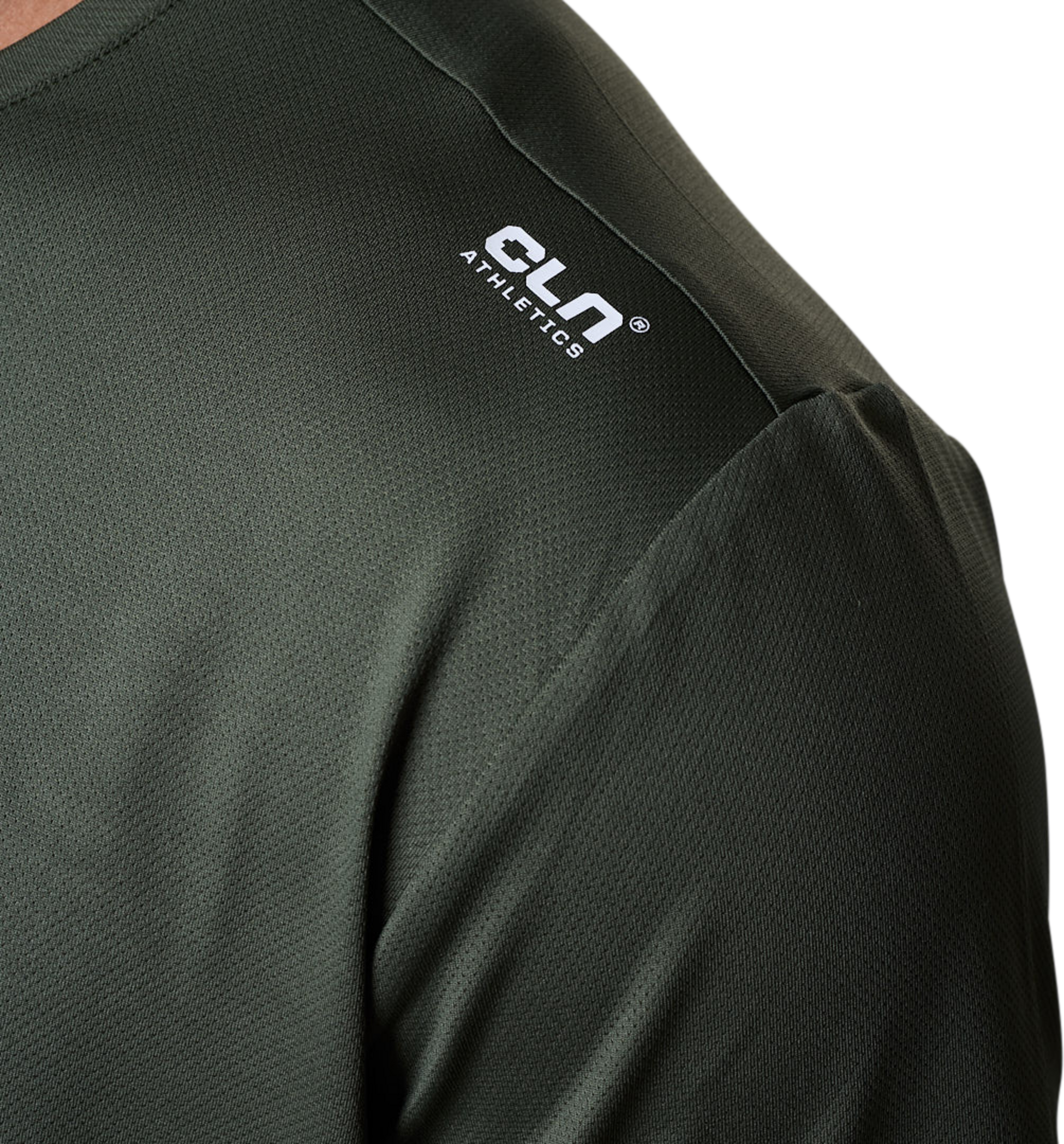 CLN ATHLETICS, Flow Mesh T-shirt Moss Green