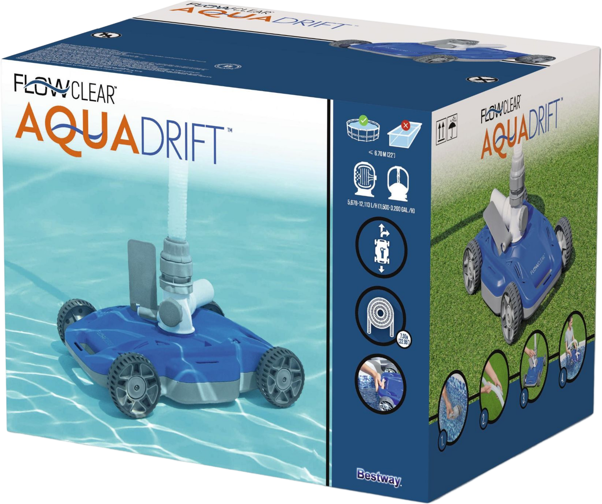 BESTWAY, Flowclear Automatic Pooldammsugare