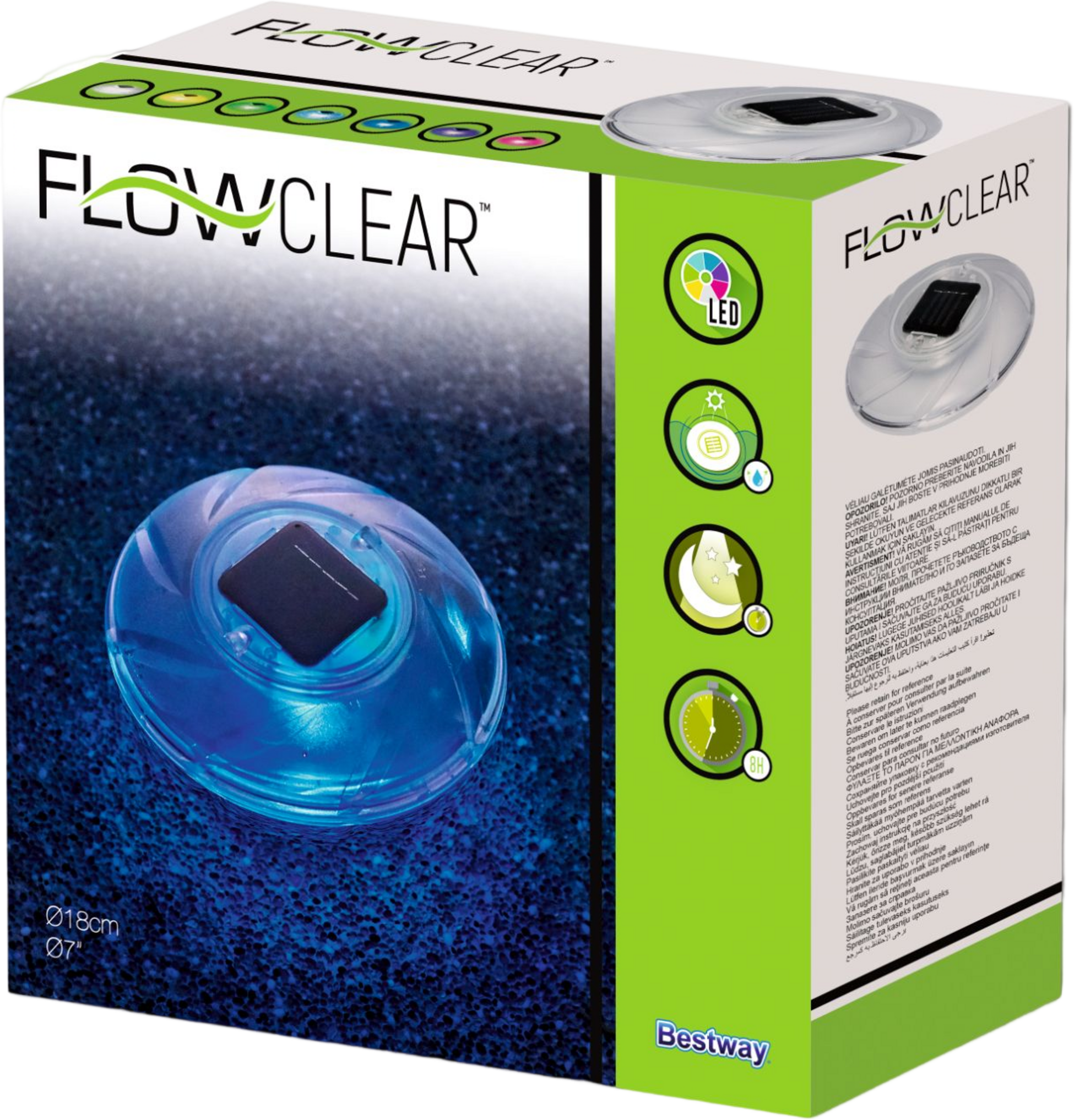 BESTWAY, Flowclear Flytande Solcellslampa
