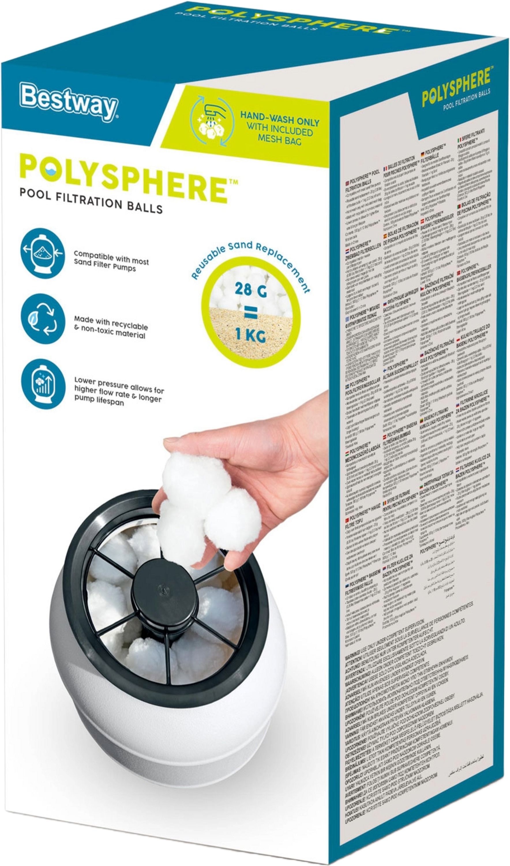 BESTWAY, Flowclear Polysphere Filterbollar