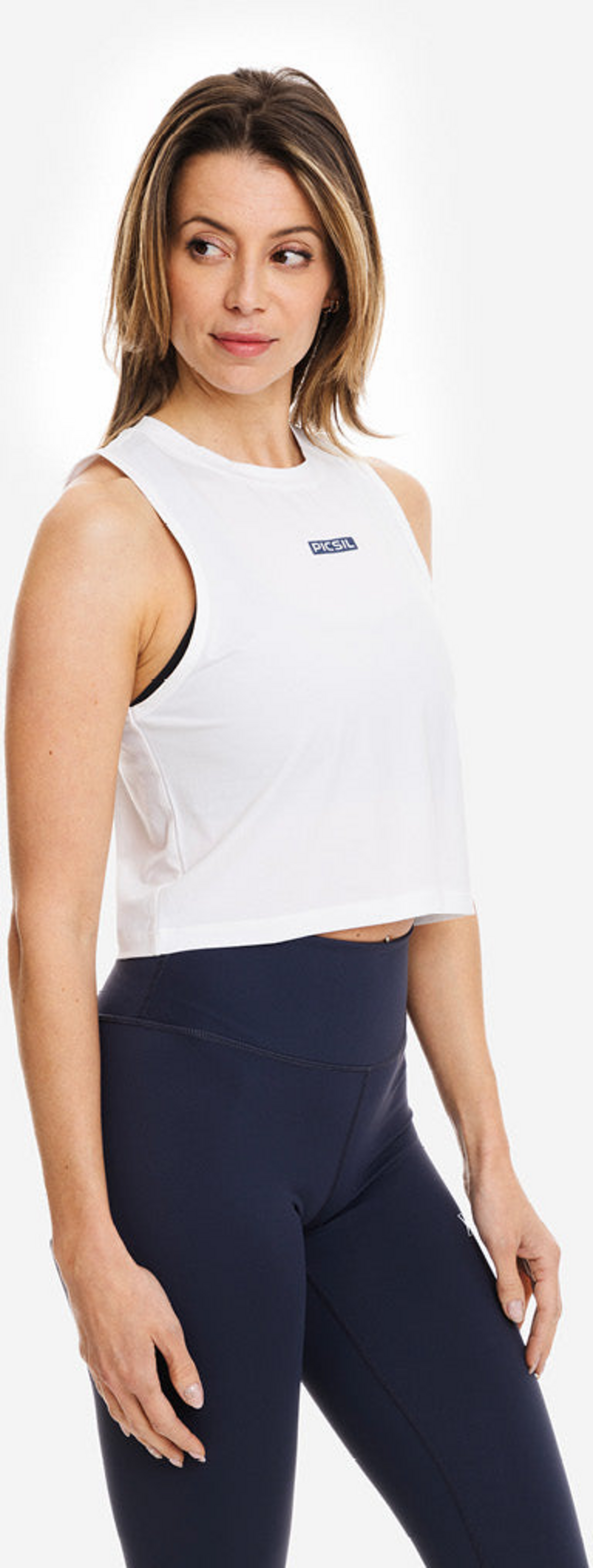 PICSIL SPORT, Fluid Crop Top F&ouml;r Damer Fr&aring;n Picsil Picsil Sport