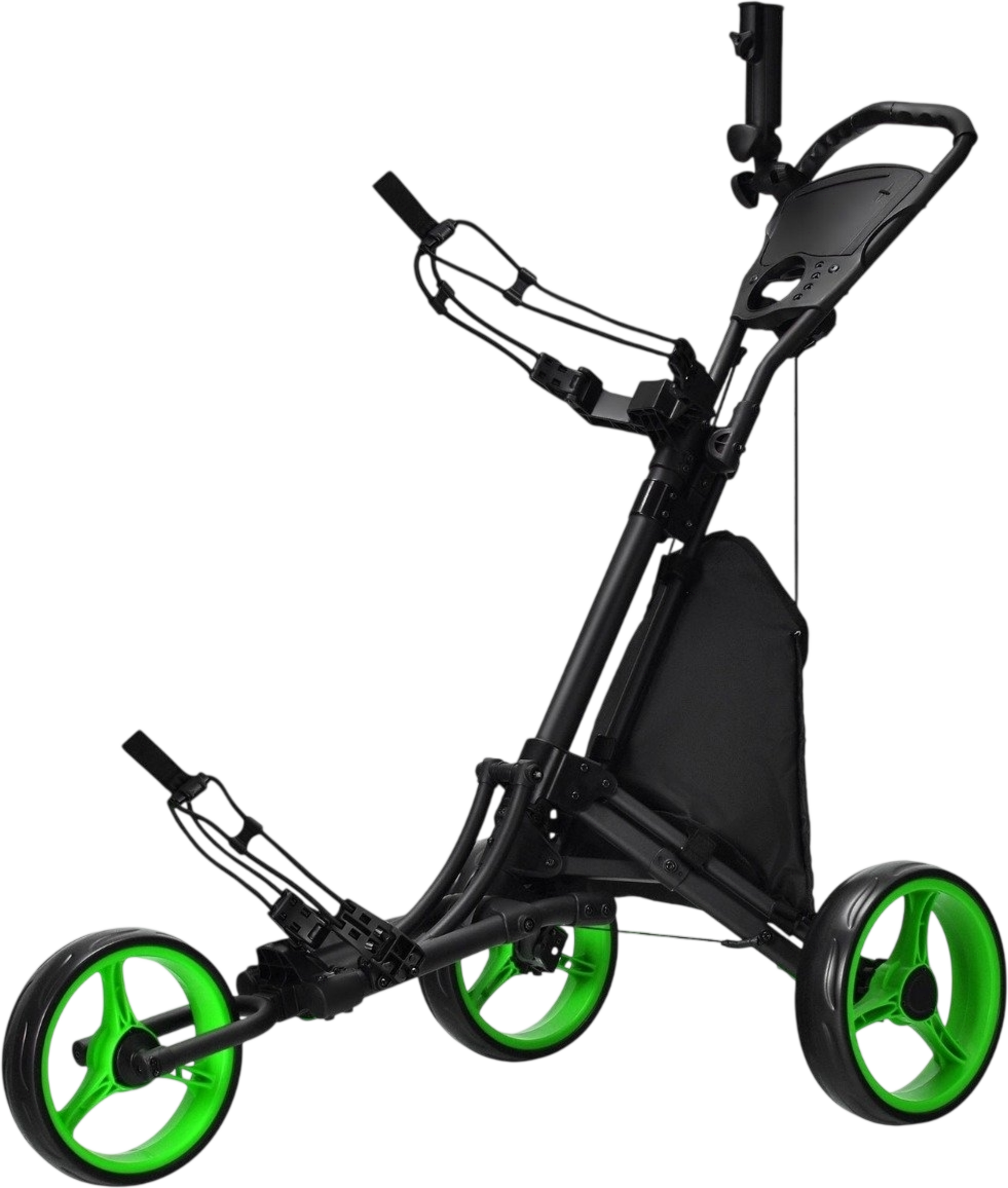 NORTHIX, Foldable 3-wheel Golf Trolley With Adjustable Handle