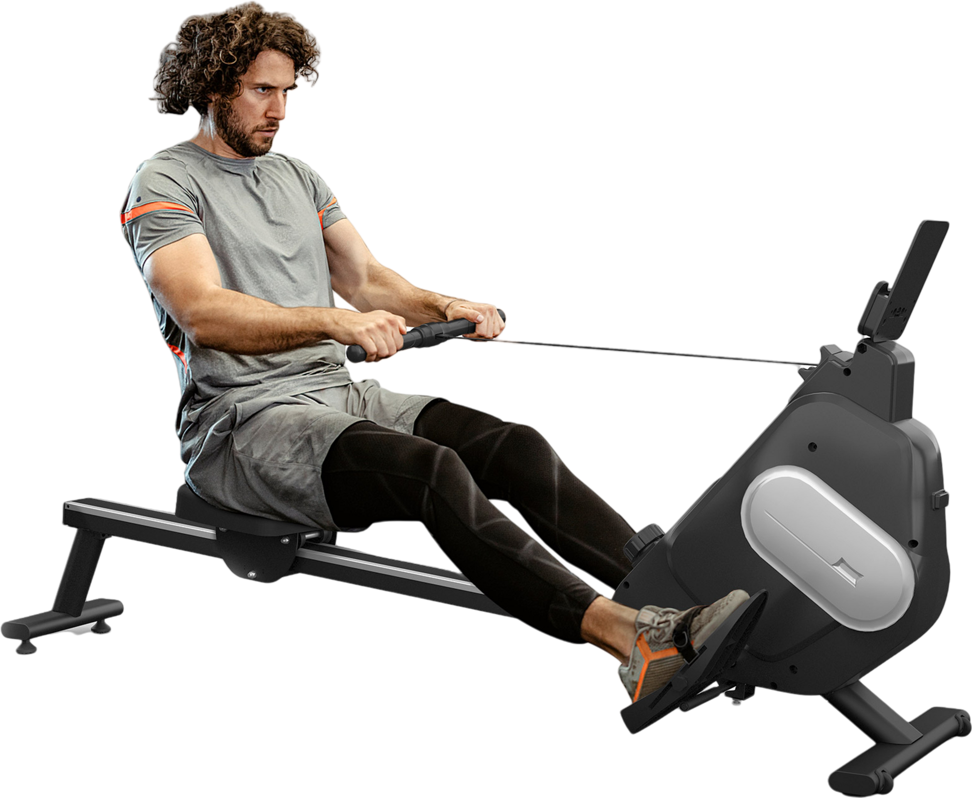 HOMEFITNESSCODE, Foldable Magnetic Rowing Machine 16 Levels With Lcd &ndash; Home Use