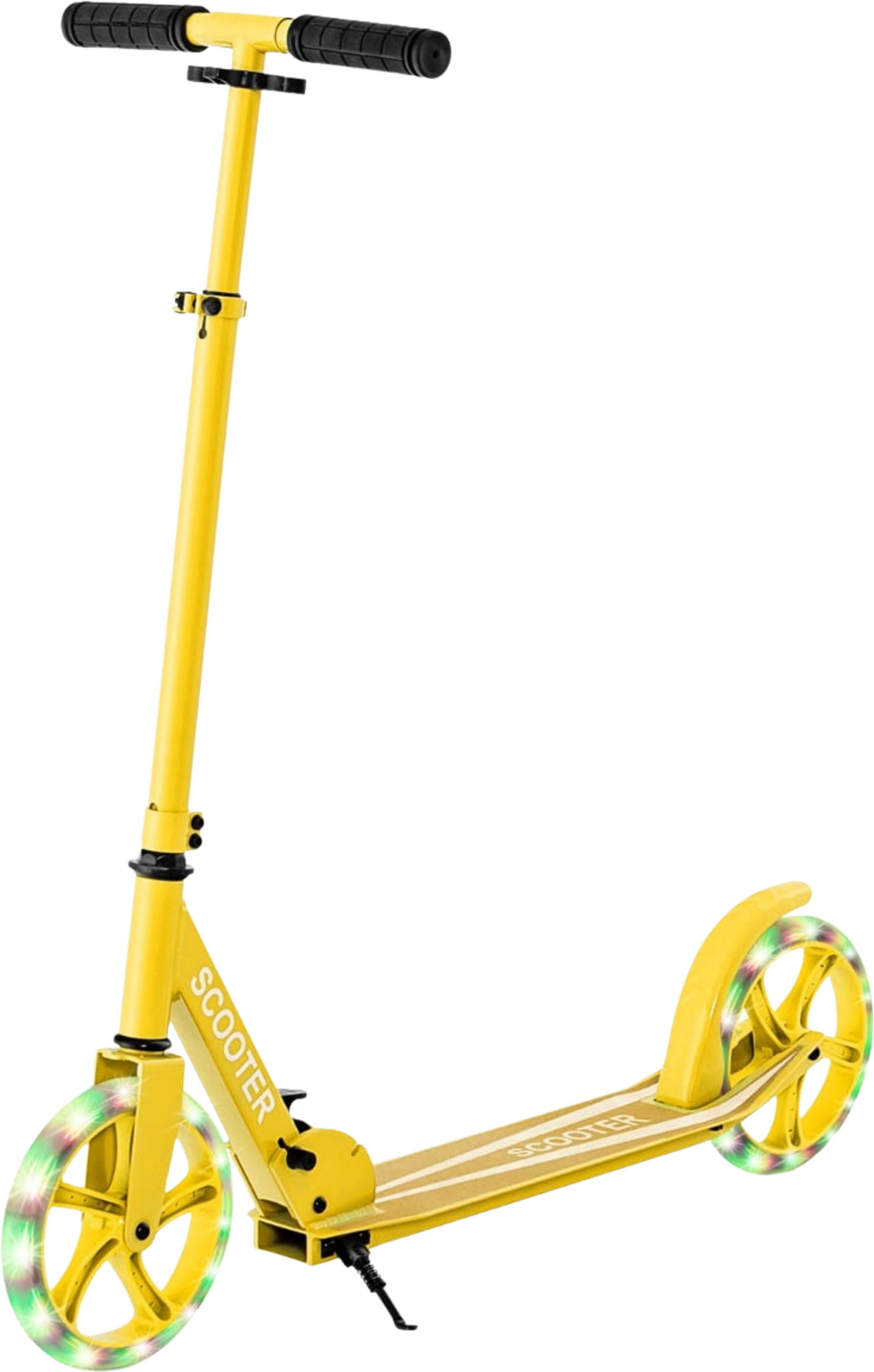 NORTHIX, Foldable Scooter With 110kg Capacity, 2 Led Wheels, Adjustable Height