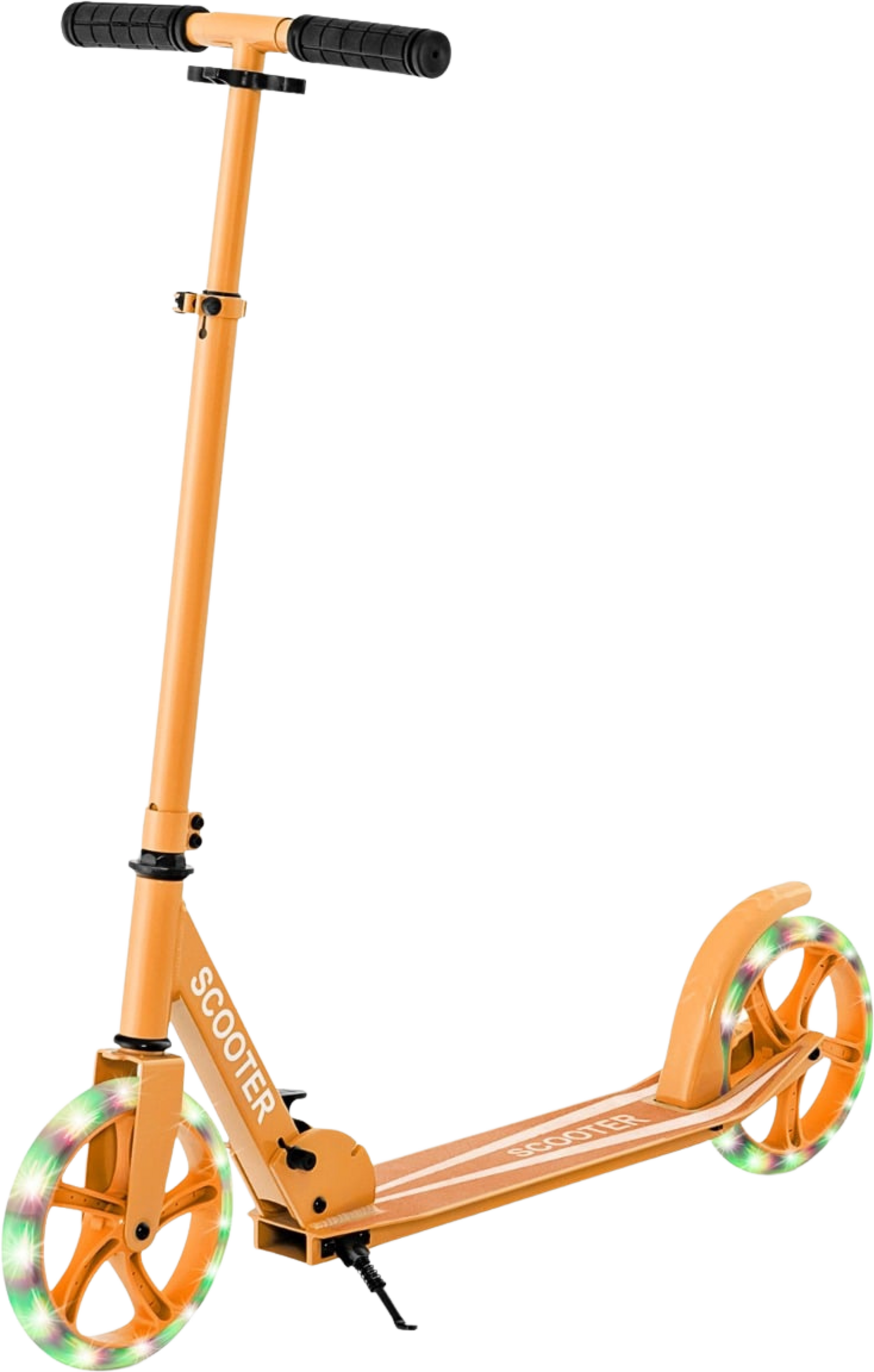 NORTHIX, Foldable Scooter With Led Wheels, Adjustable Height, 110kg Capacity