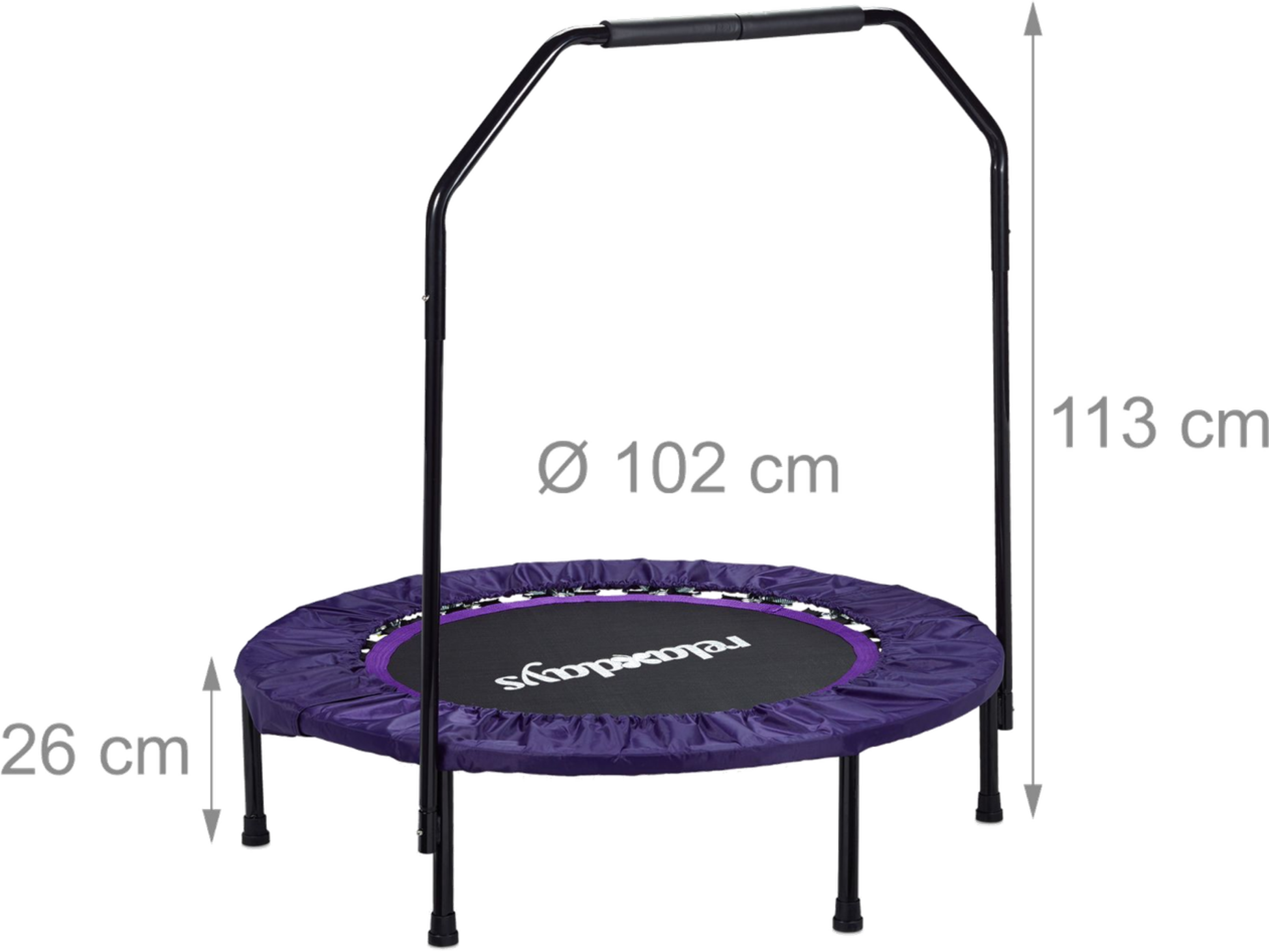 B2X, Foldable Trampoline With Handle