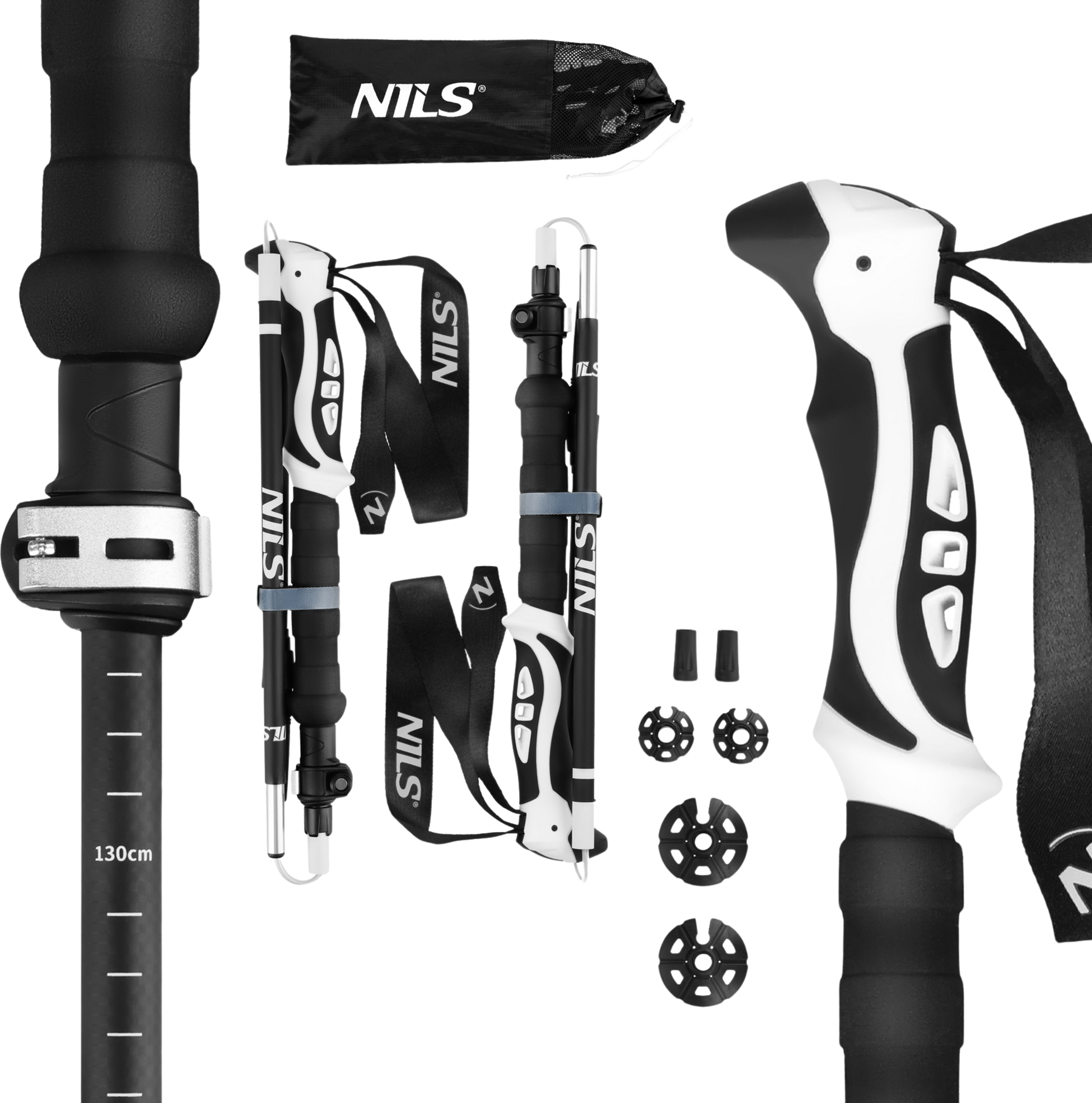 NORTHIX, Foldable Trekking Poles &ndash; Lightweight, Adjustable