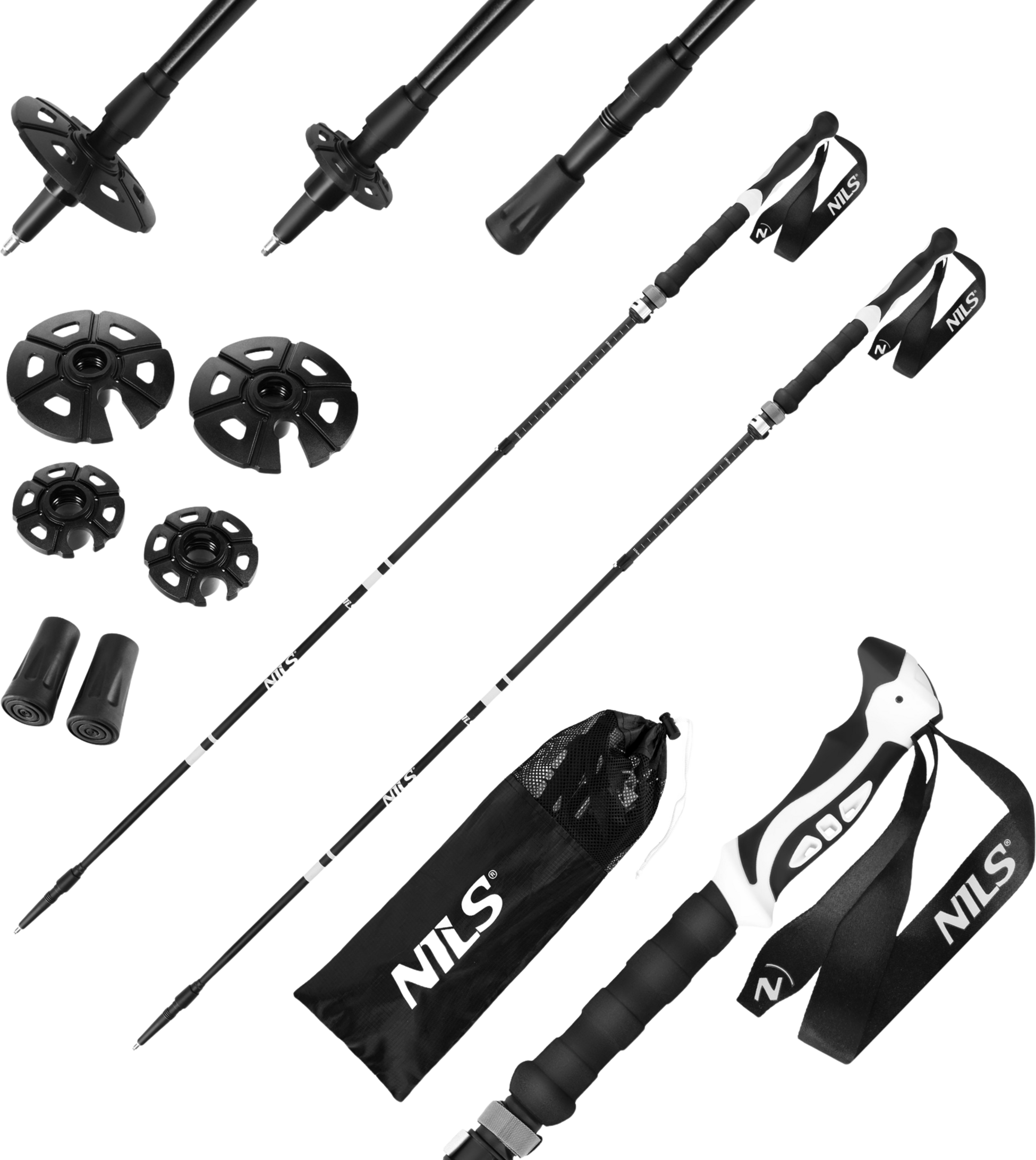 NORTHIX, Foldable Trekking Poles &ndash; Lightweight, Adjustable