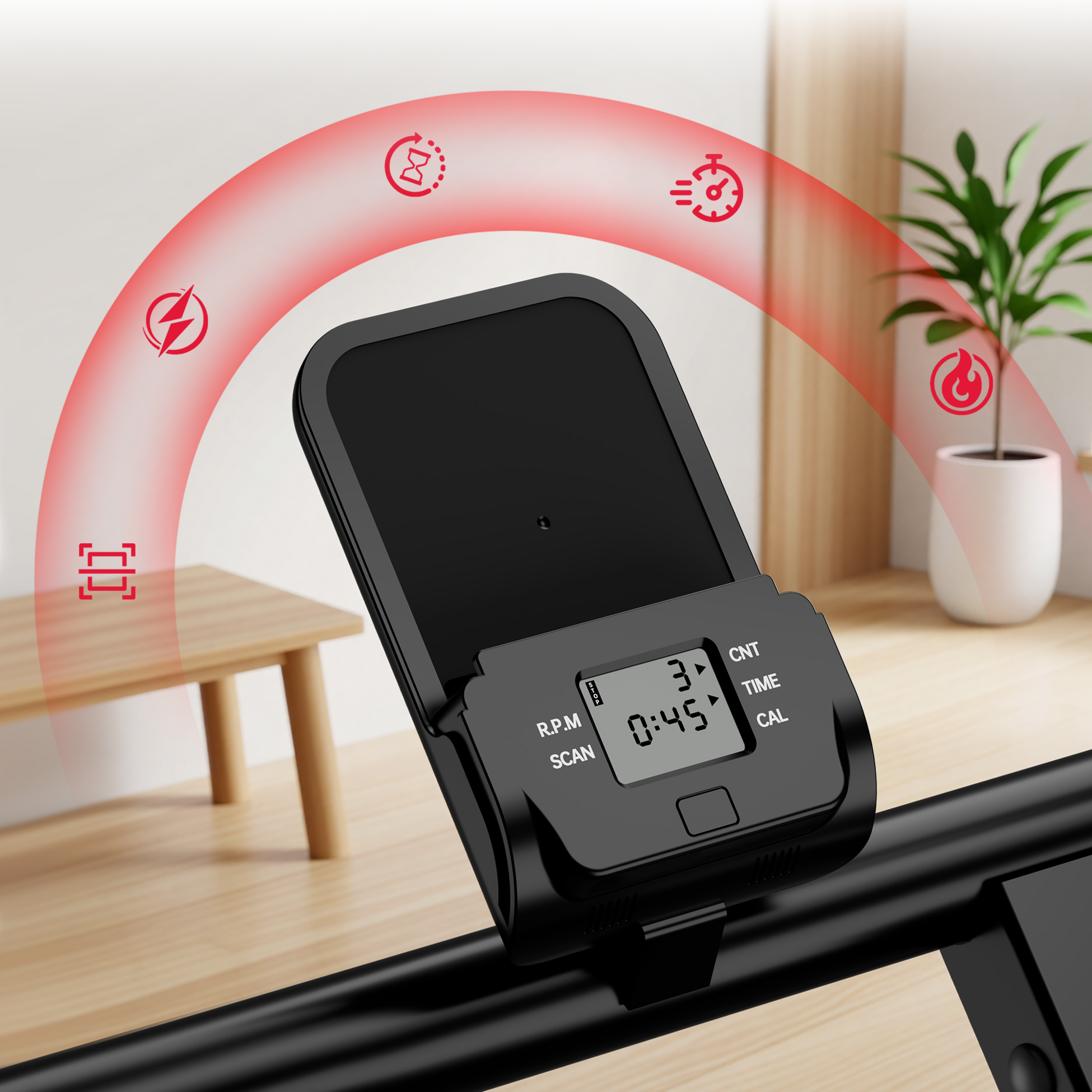 HOMEFITNESSCODE, Foldable Vertical Stair Stepper With Handlebars For Home Workout