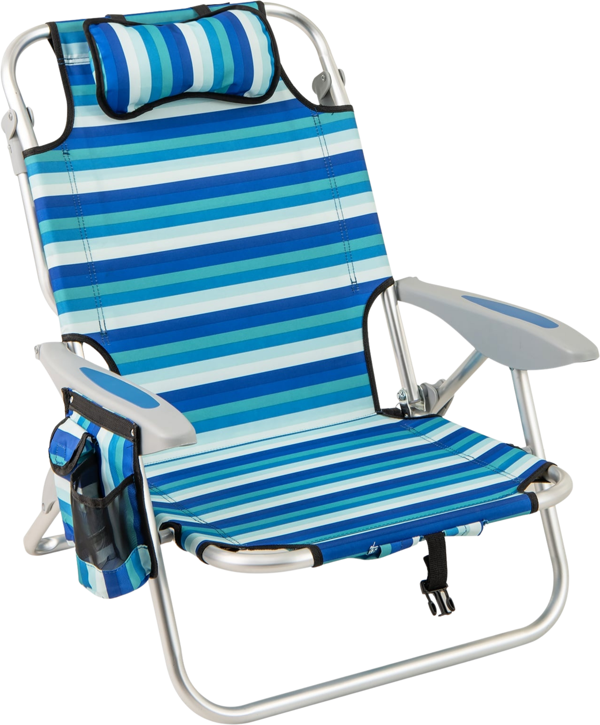 NORTHIX, Folding Beach Chair With Adjustable Backrest  Cooler