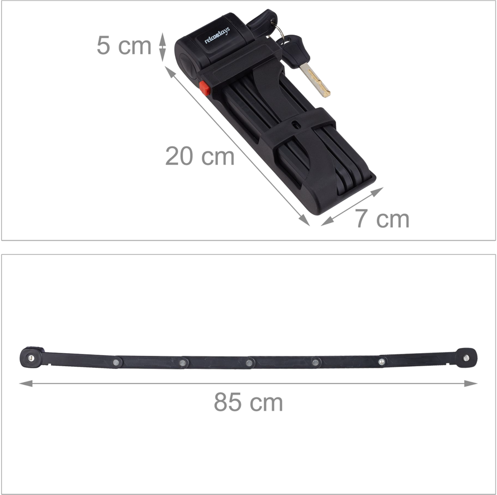 B2X, Folding Bicycle Lock With Bracket