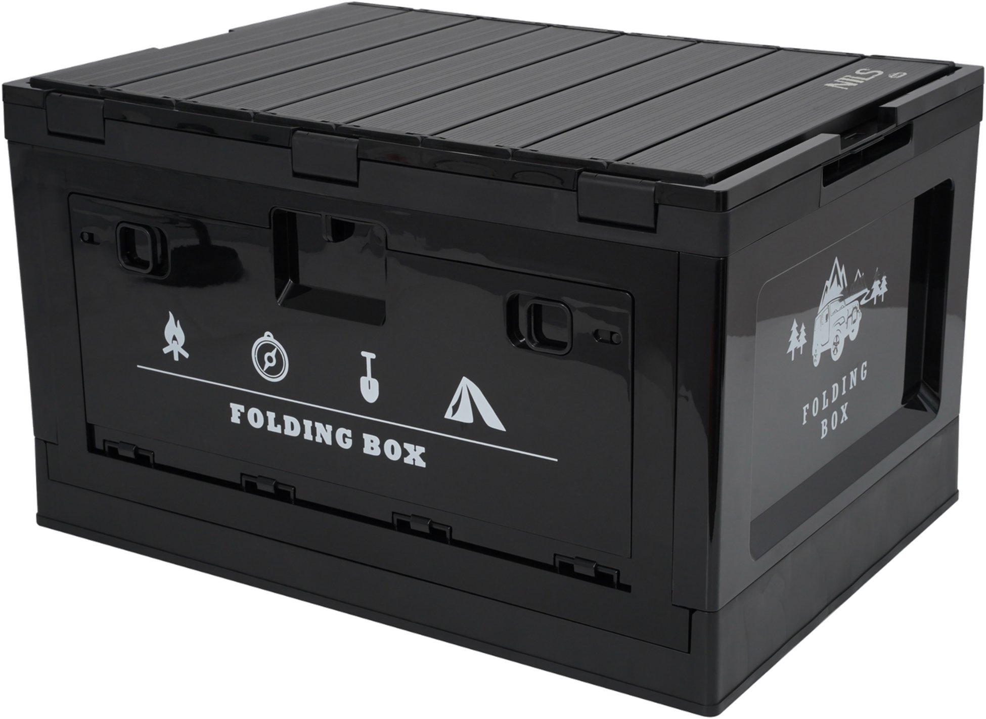 NORTHIX, Folding Camping Box With Lid, 50l, 2-in-1