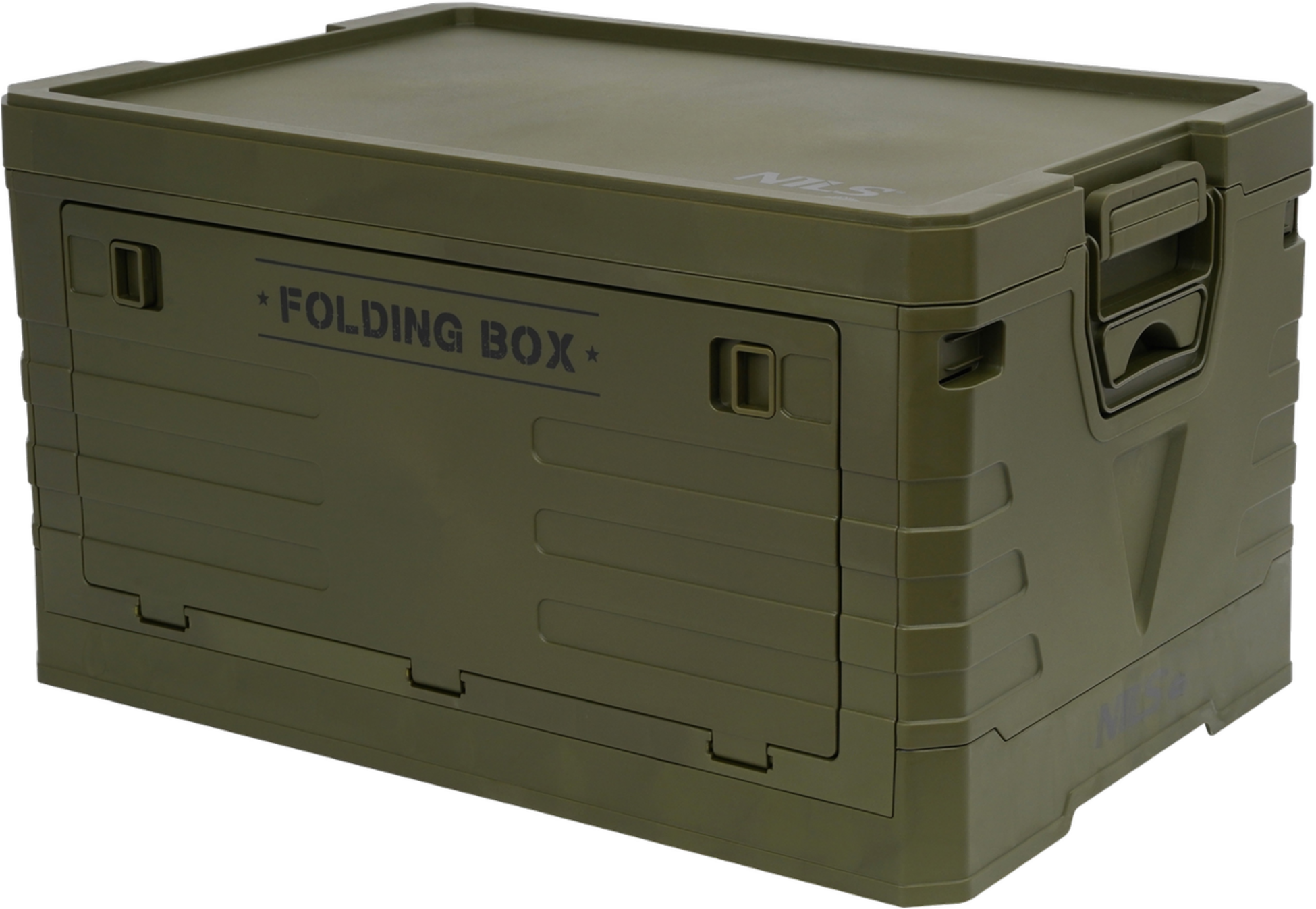 NORTHIX, Folding Camping Box With Lid, Green, 50l Capacity