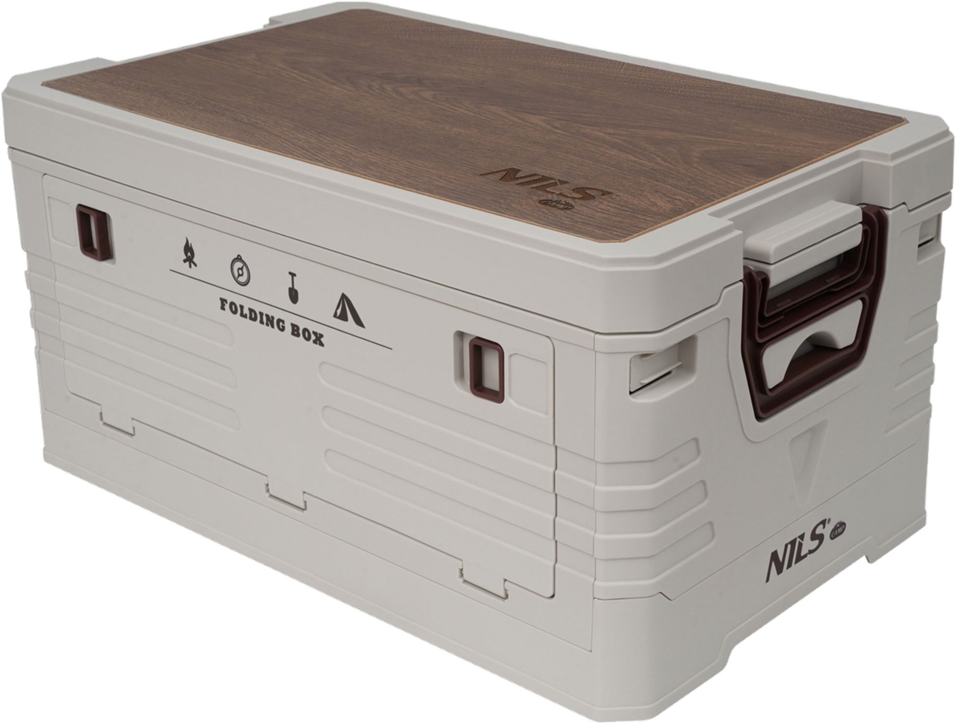 NORTHIX, Folding Camping Box With Lid &ndash; 2-in-1 Storage Solution