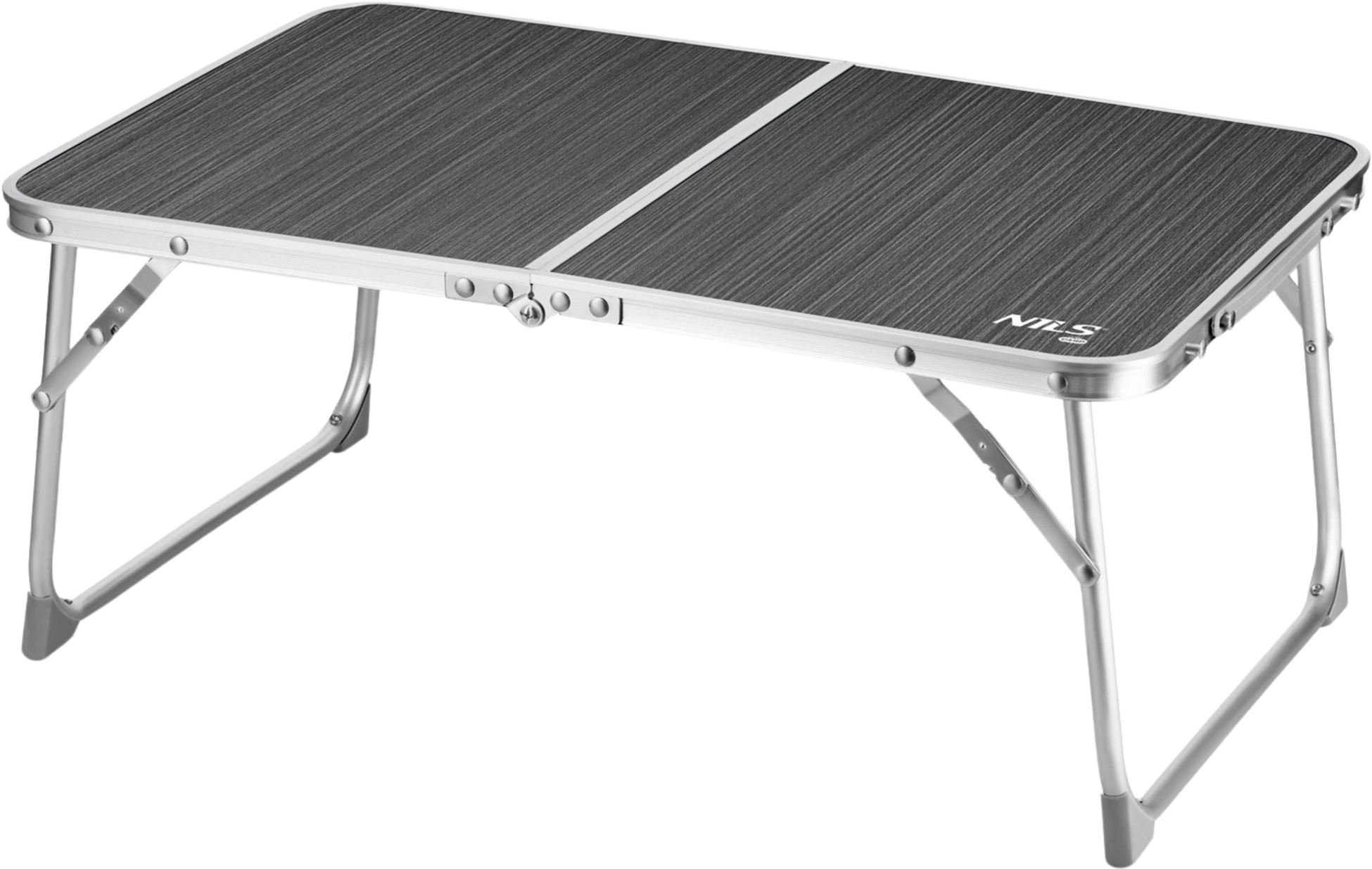 NORTHIX, Folding Camping Table, Low Height, Dark Grey