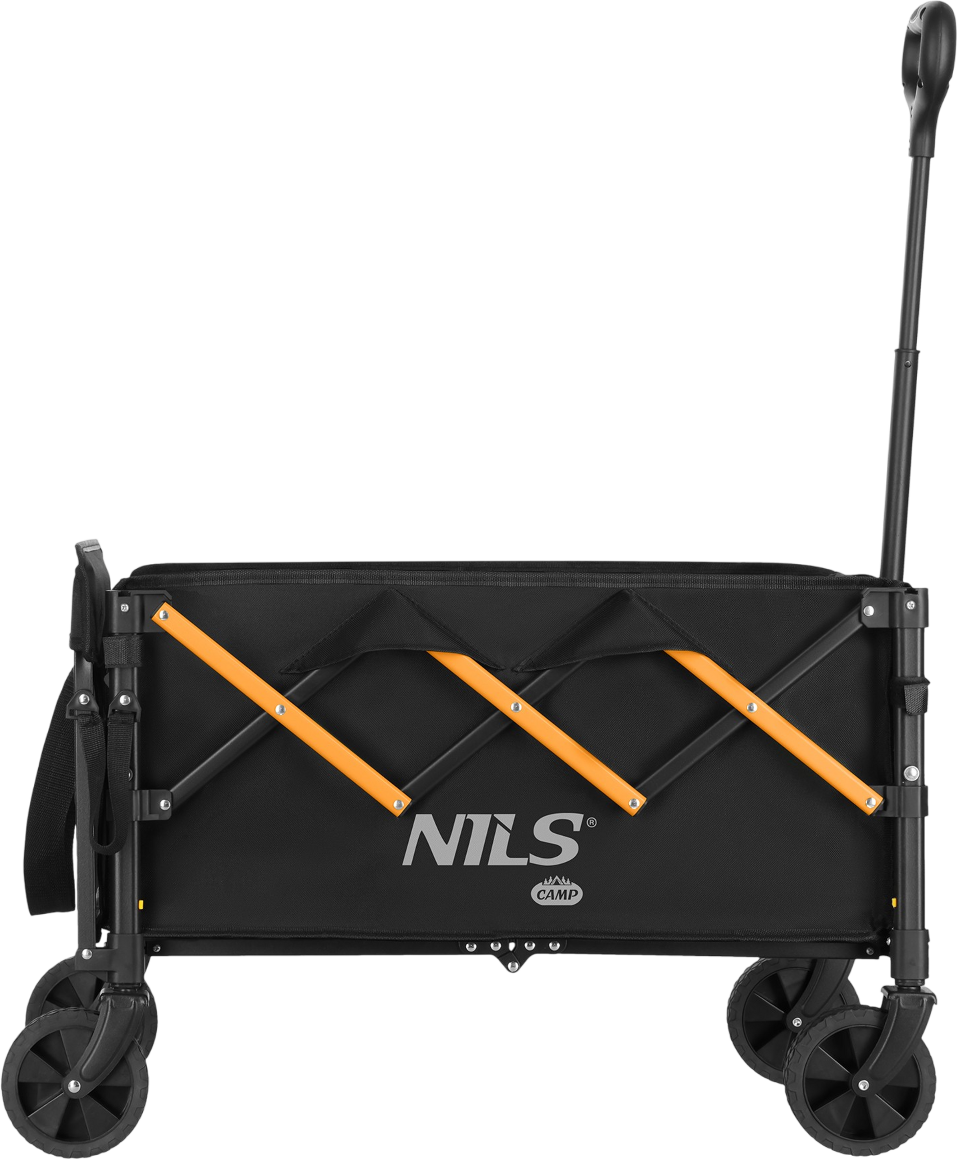 NORTHIX, Folding Camping Wagon, 100l, 90 Kg Load, Black-orange