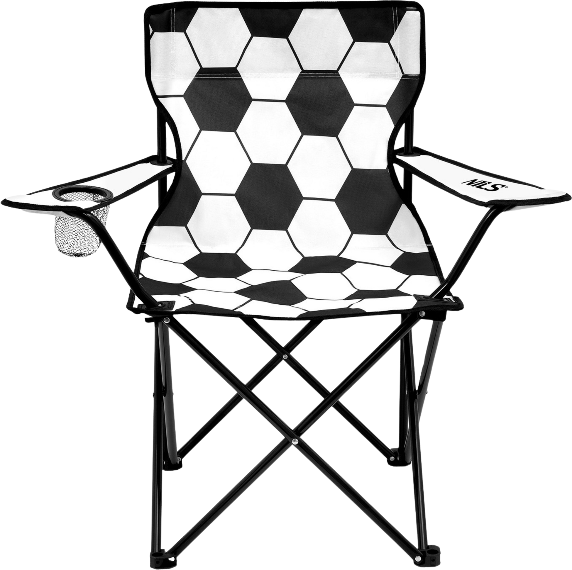 NORTHIX, Folding Chair, White-black, Portable, Compact