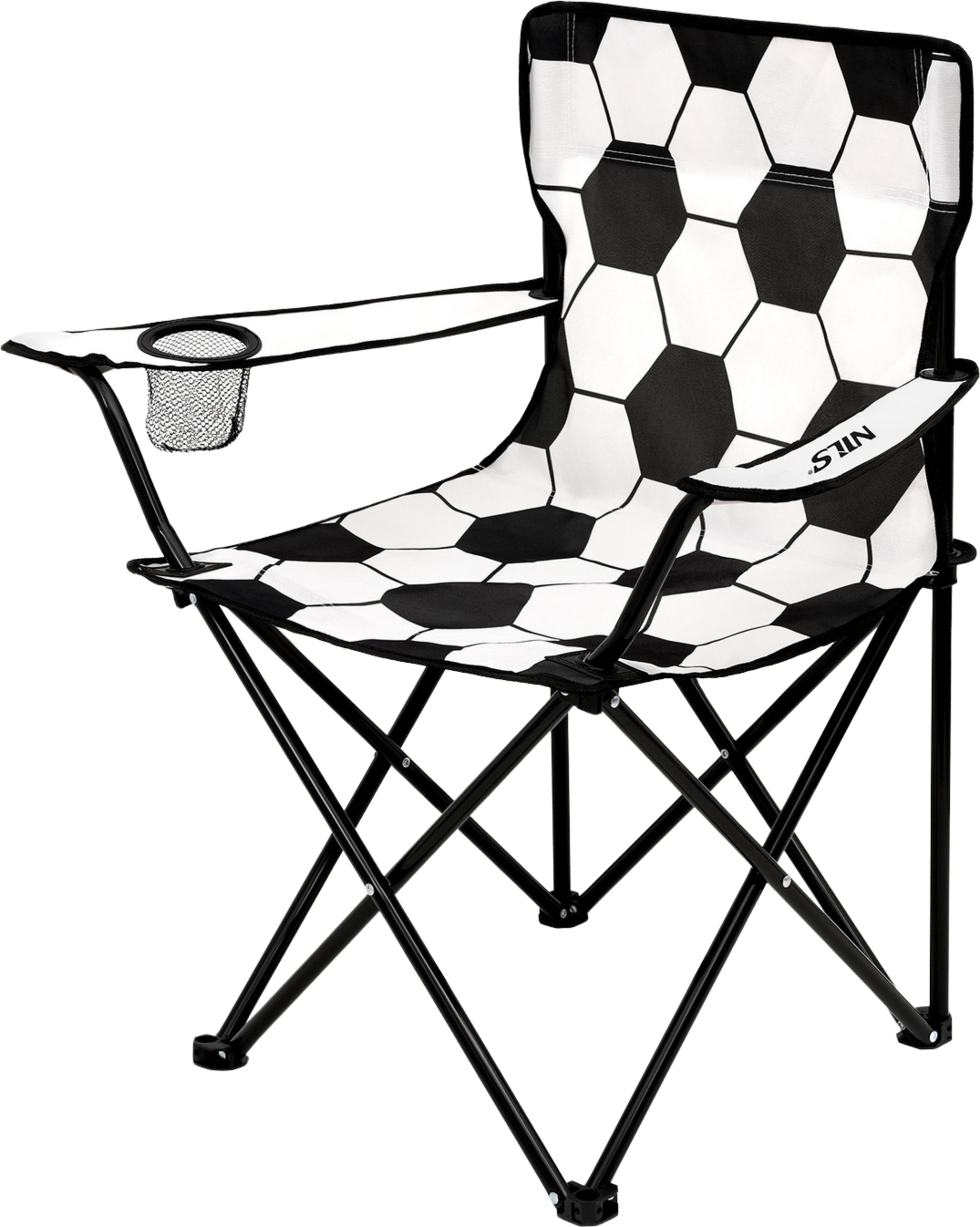 NORTHIX, Folding Chair, White-black, Portable, Compact