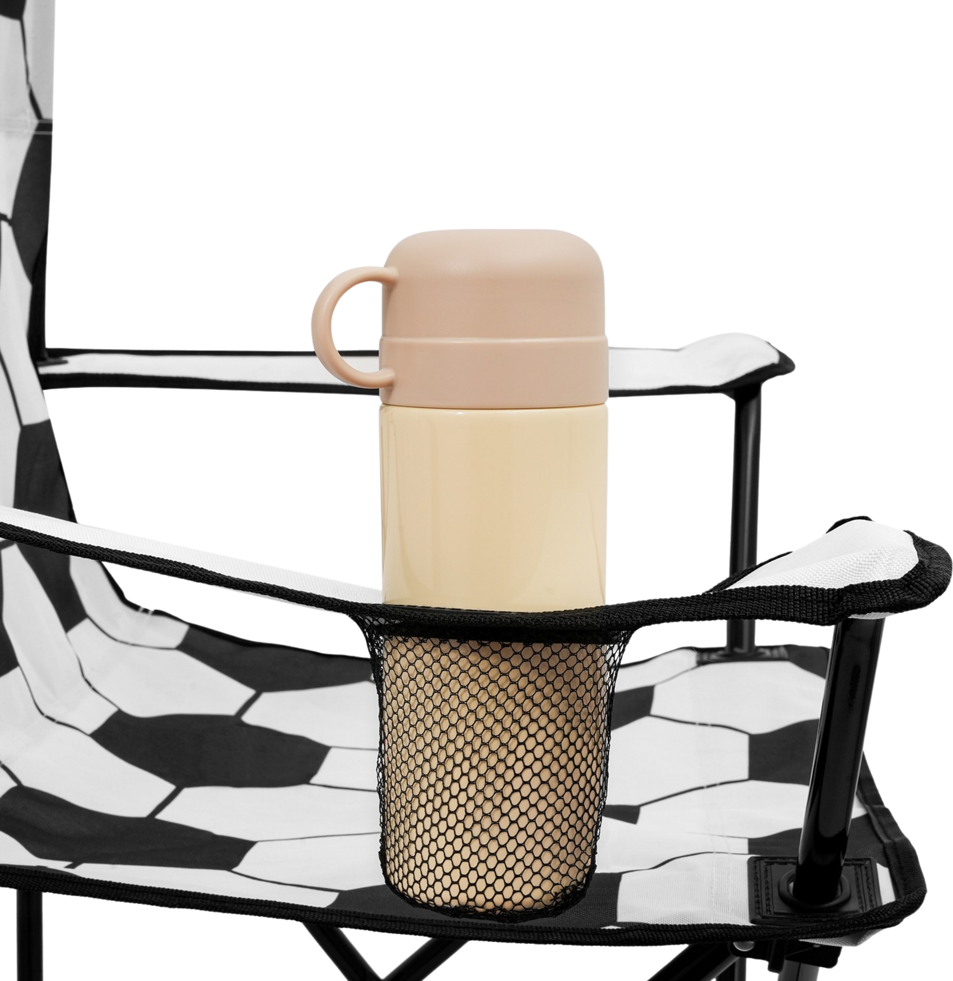 NORTHIX, Folding Chair, White-black, Portable, Compact