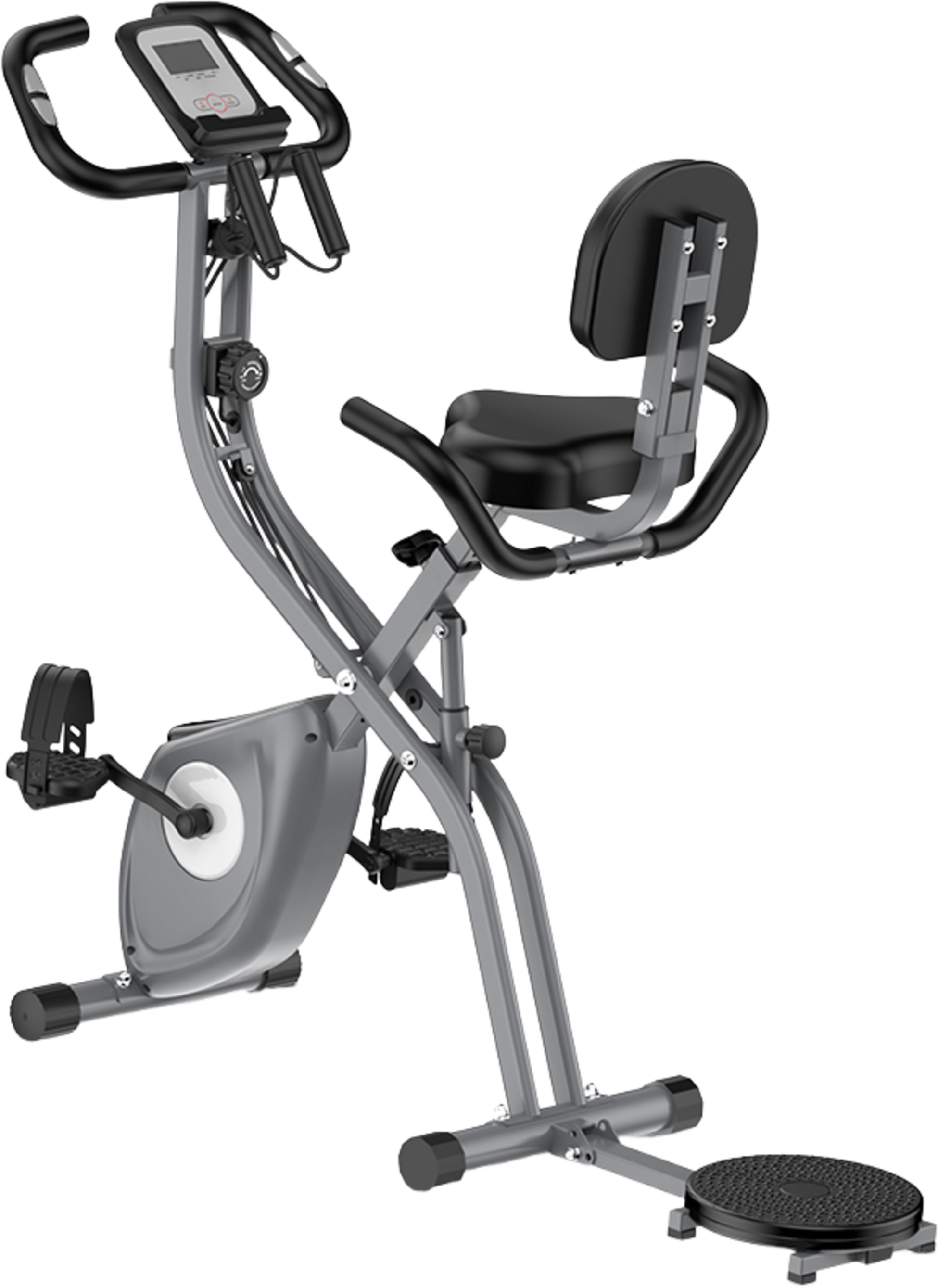 HOMEFITNESSCODE, Folding Exercise Bike With Twist Plate And Magnetic Resistance